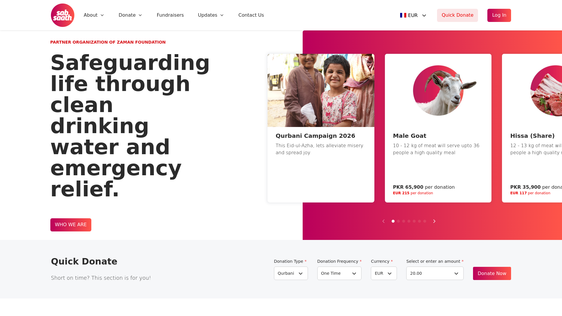 Website screenshot