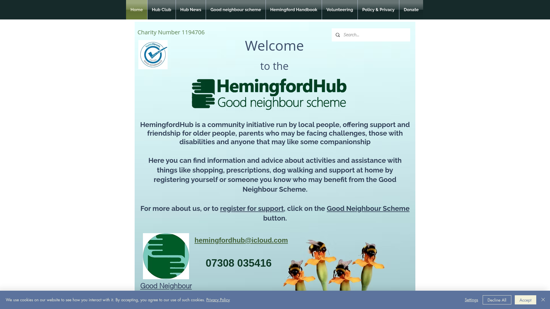 Website screenshot