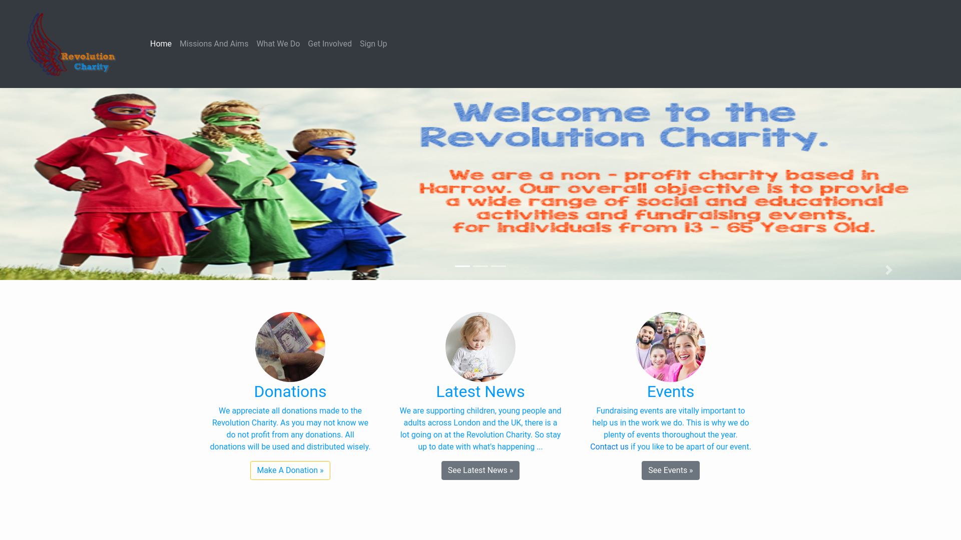 Website screenshot