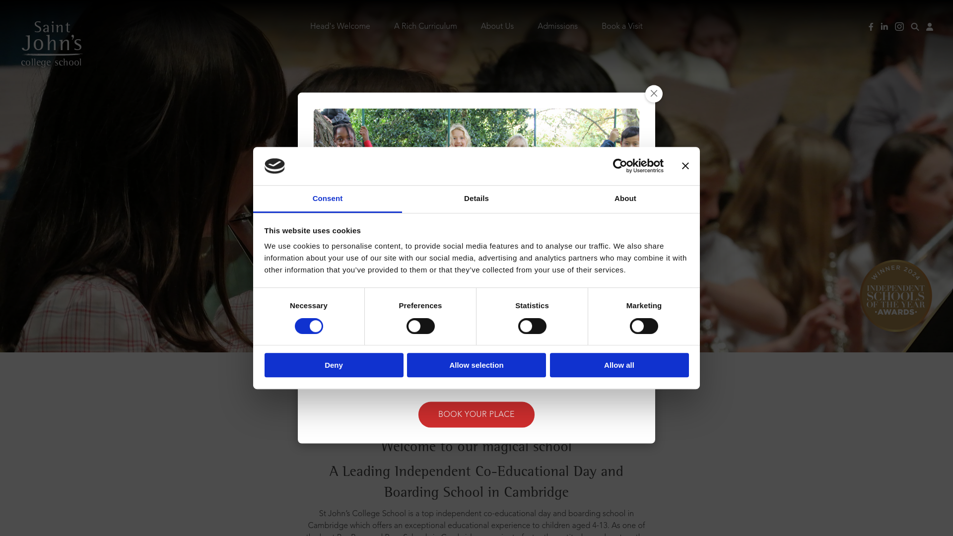 Website screenshot