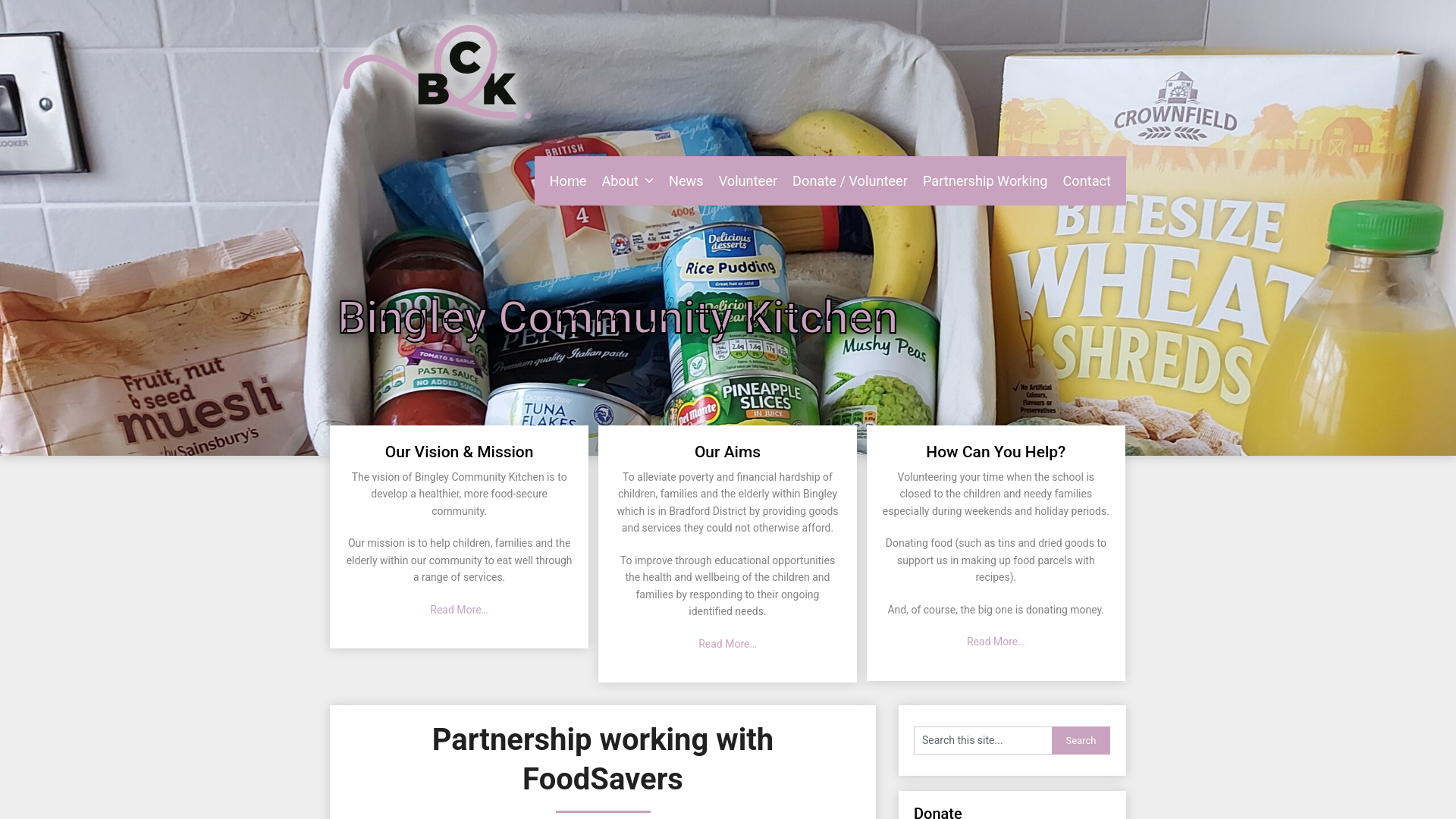 Website screenshot