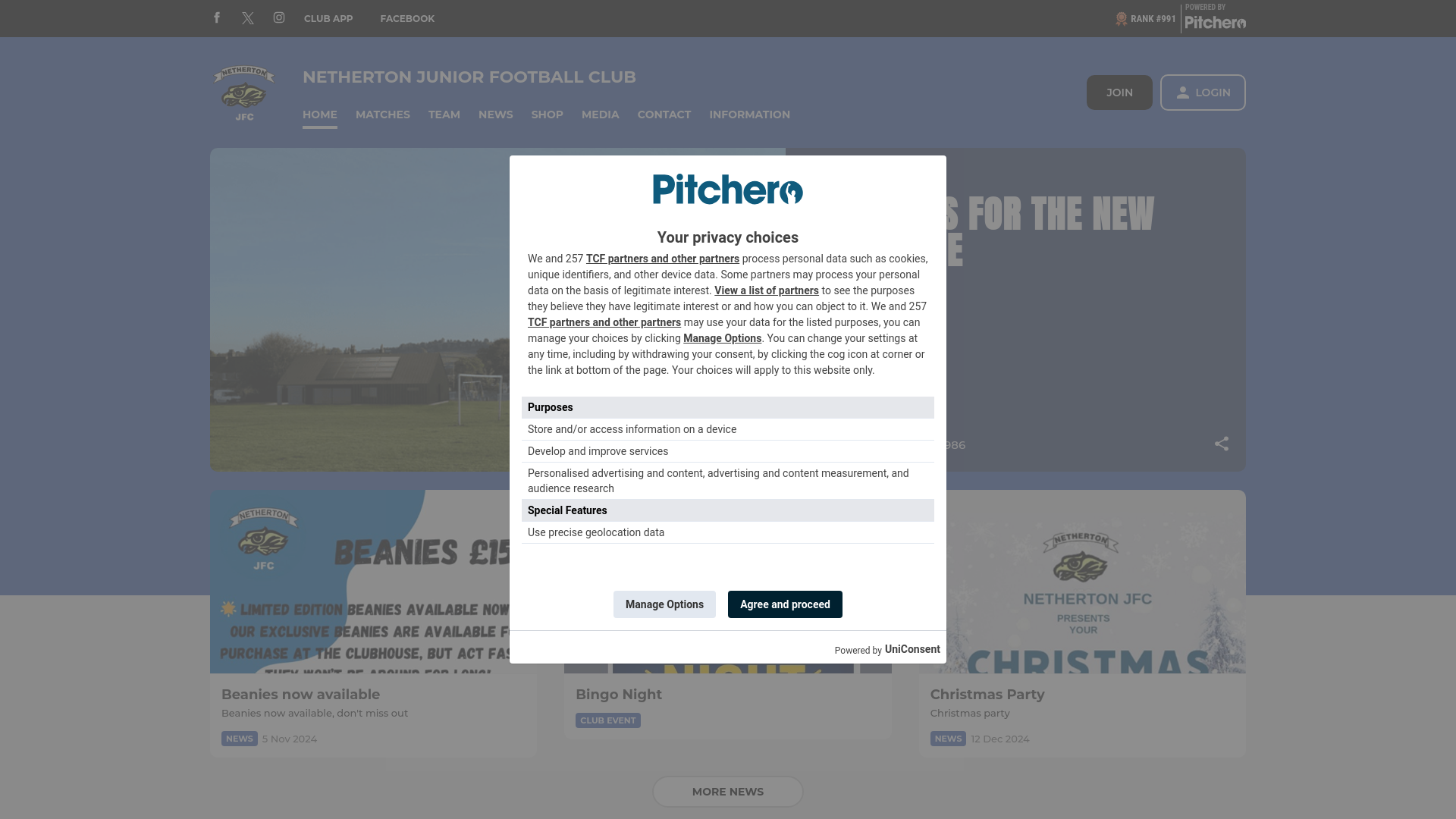 Website screenshot