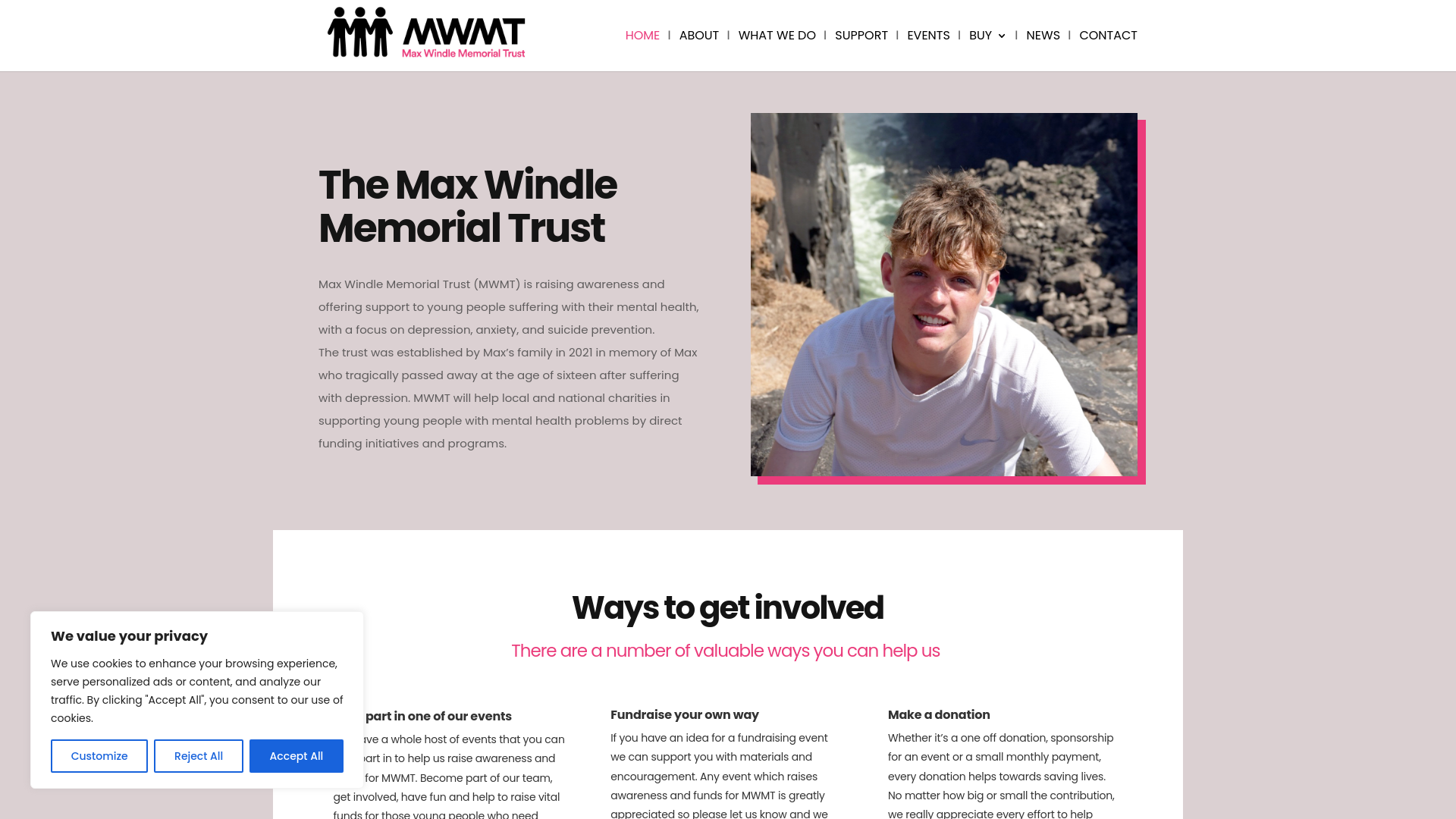 Website screenshot