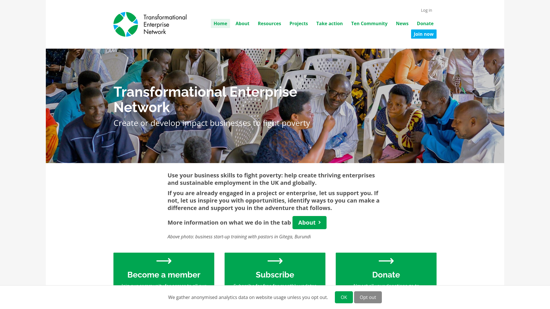 Website screenshot