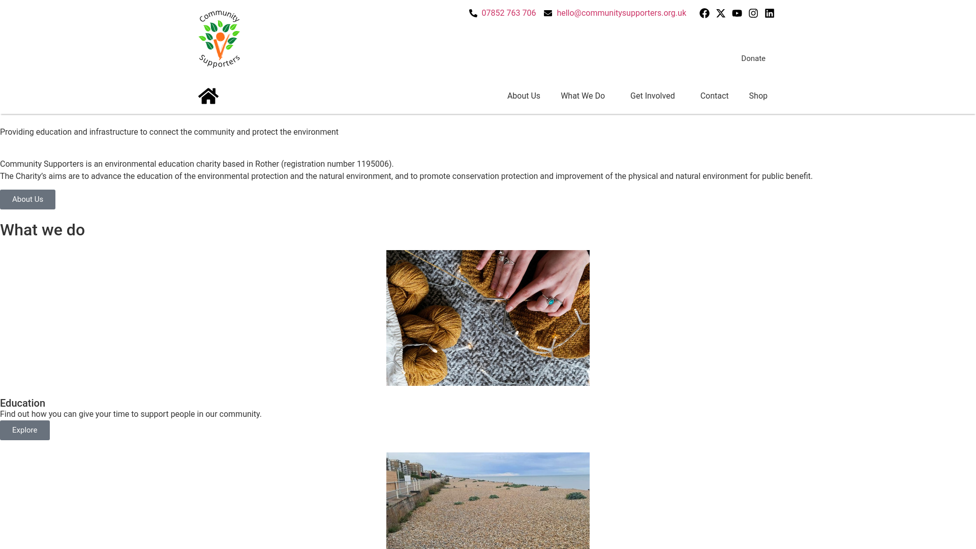 Website screenshot