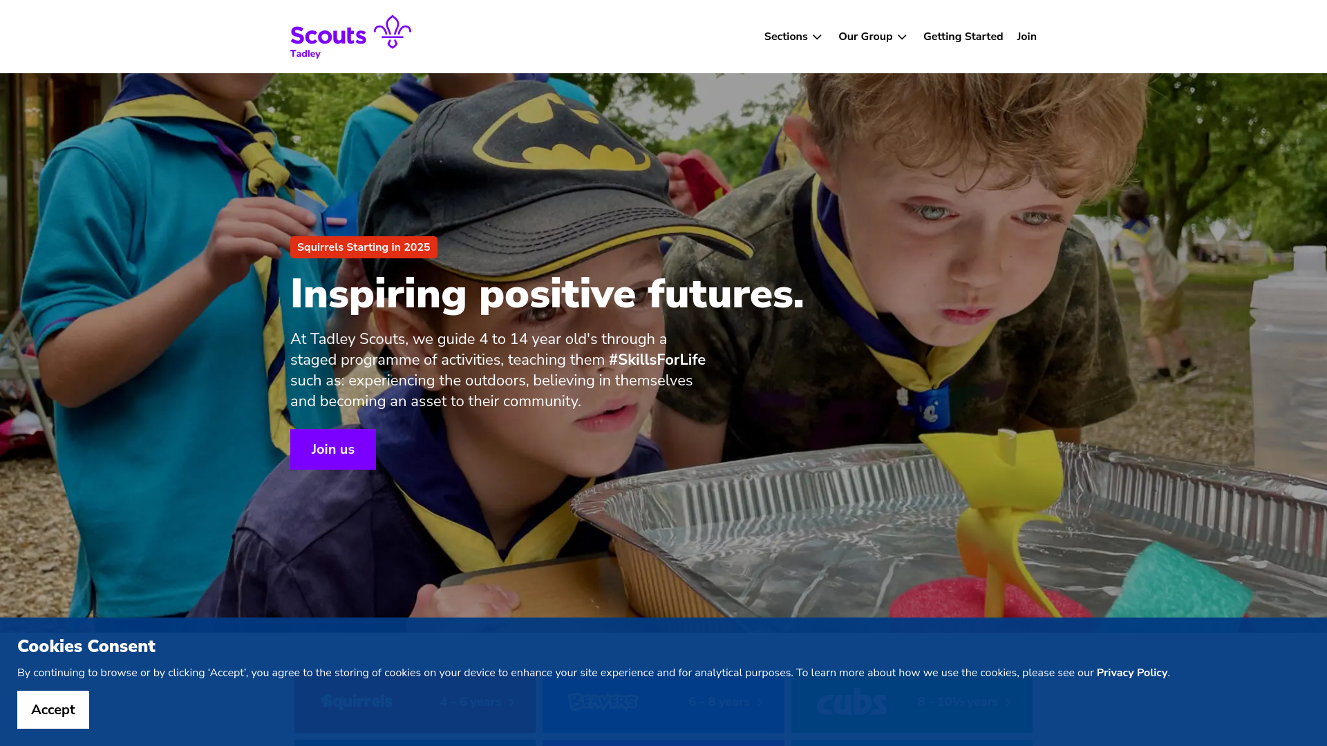 Website screenshot