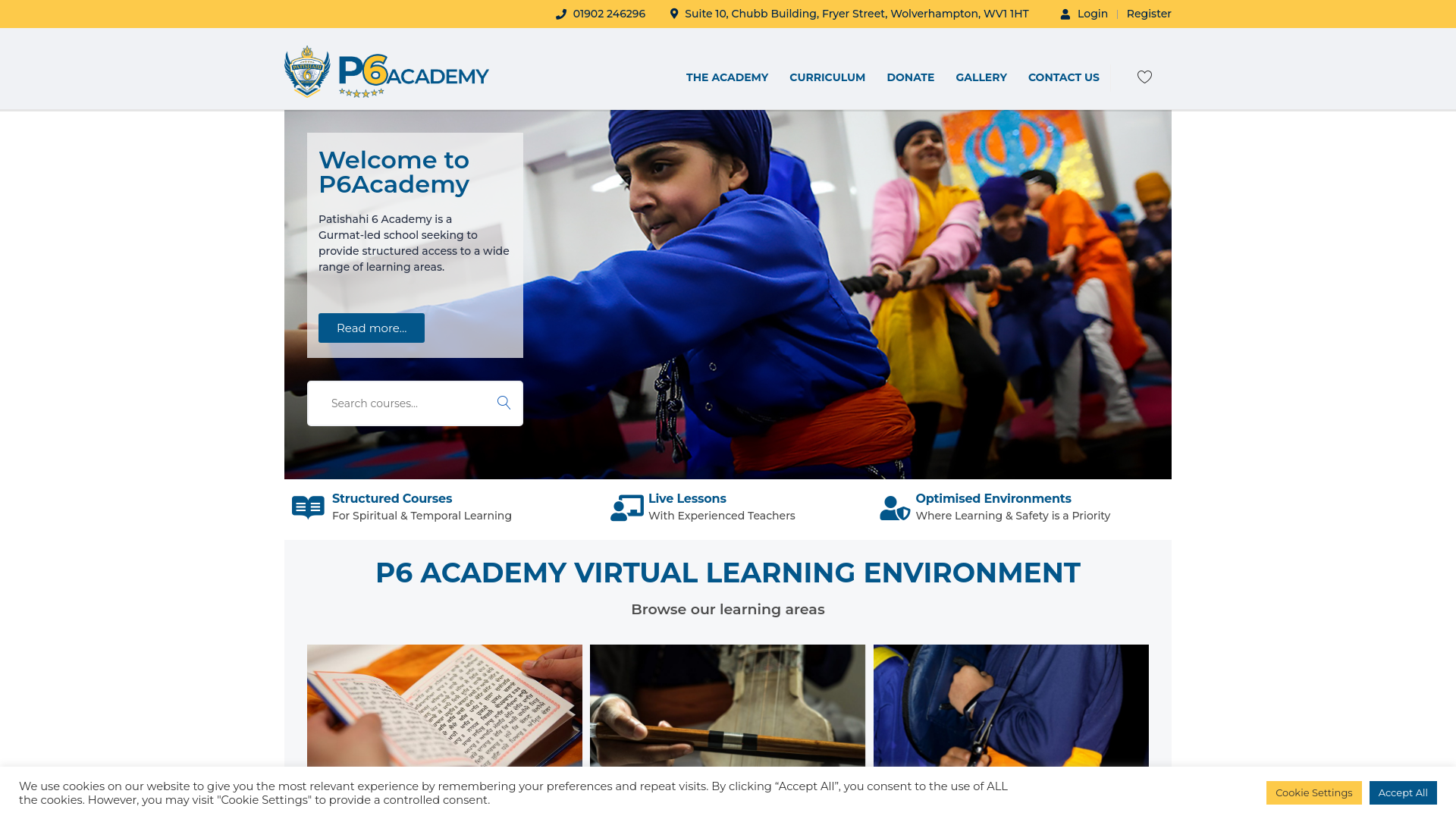 Website screenshot