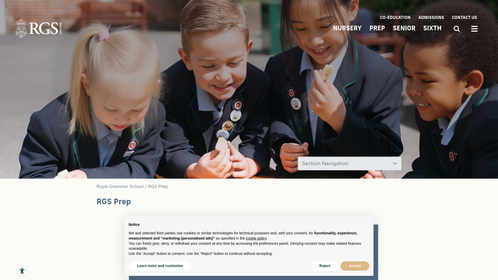 Website screenshot