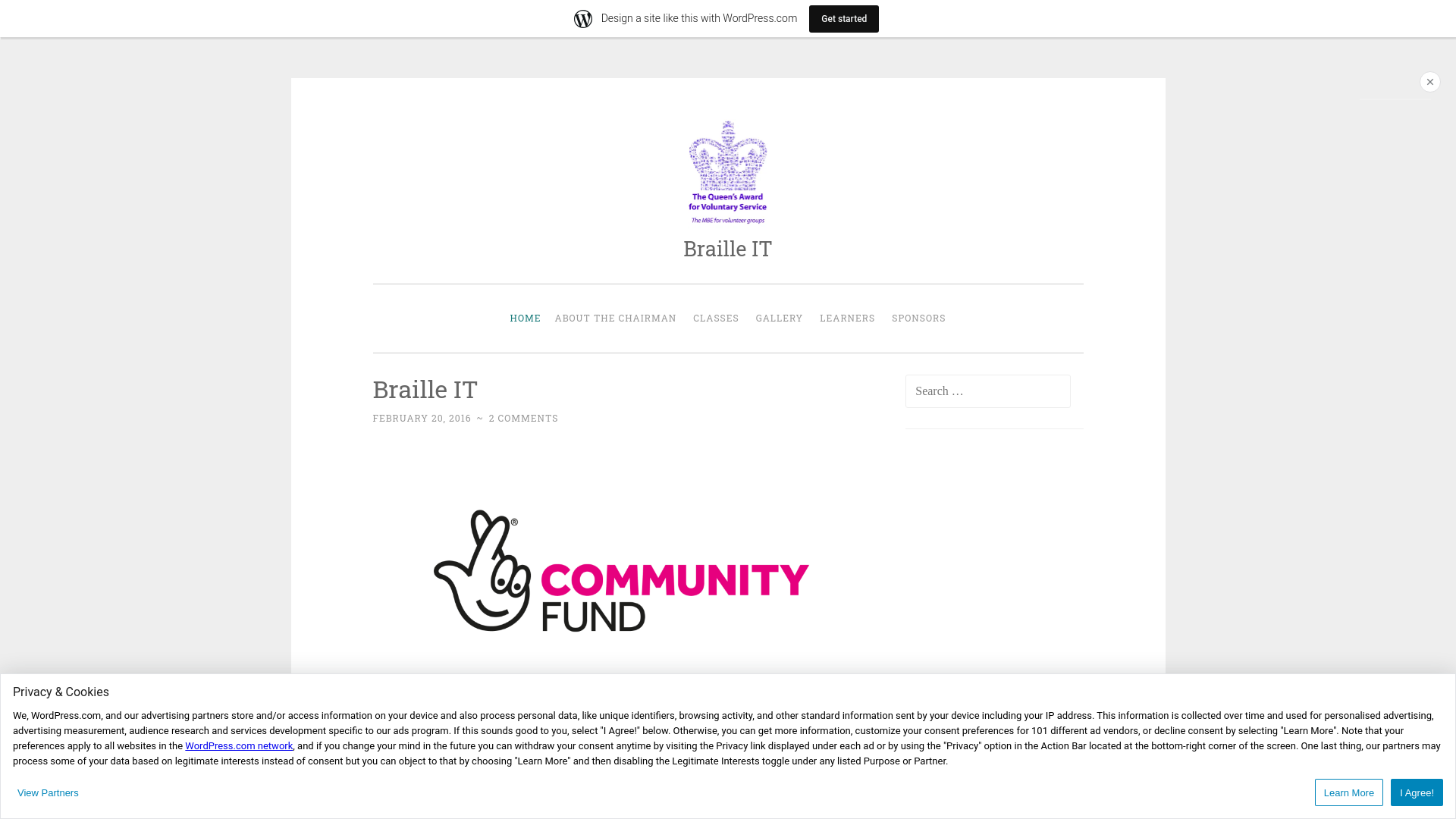 Website screenshot