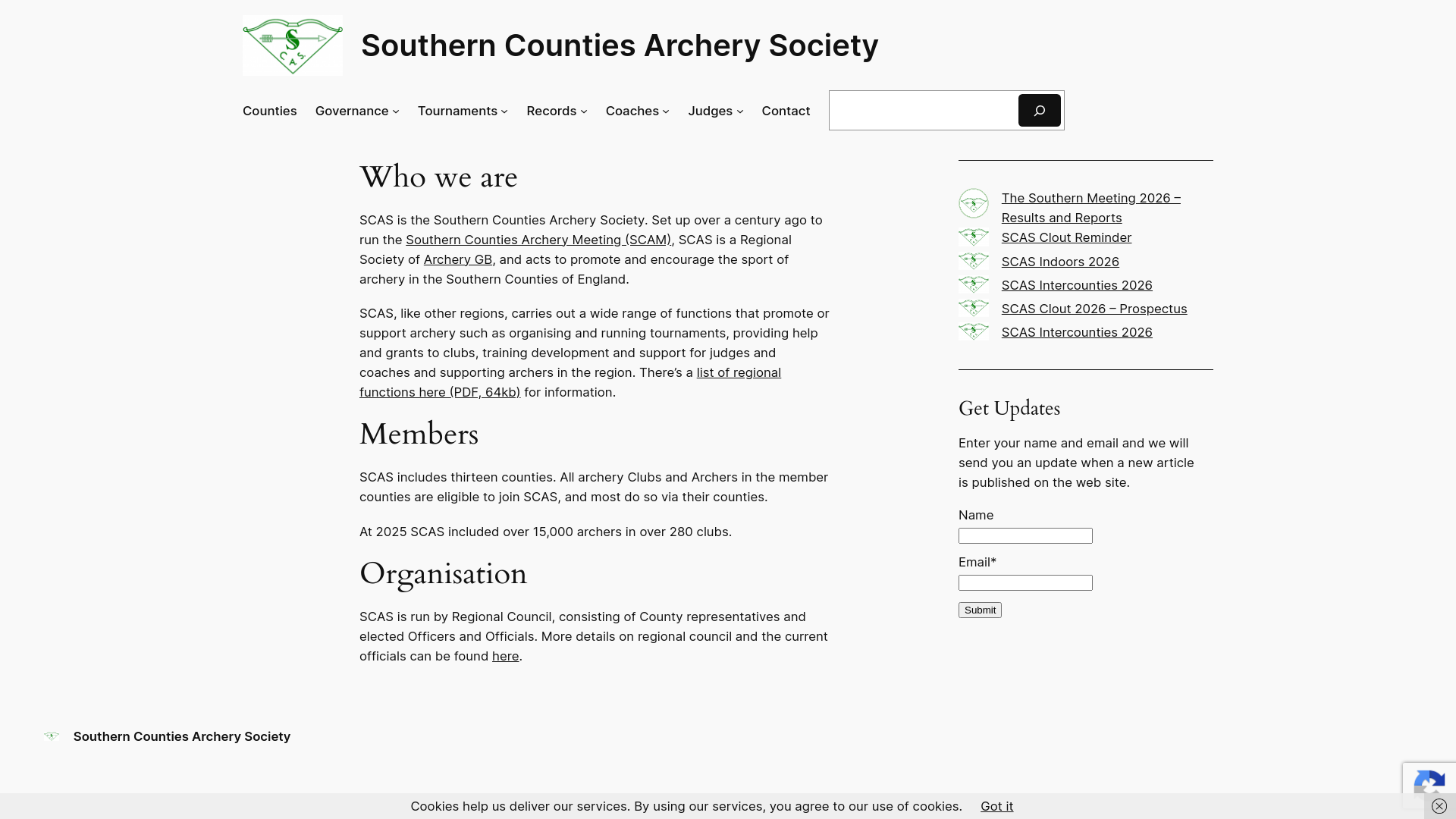 Website screenshot