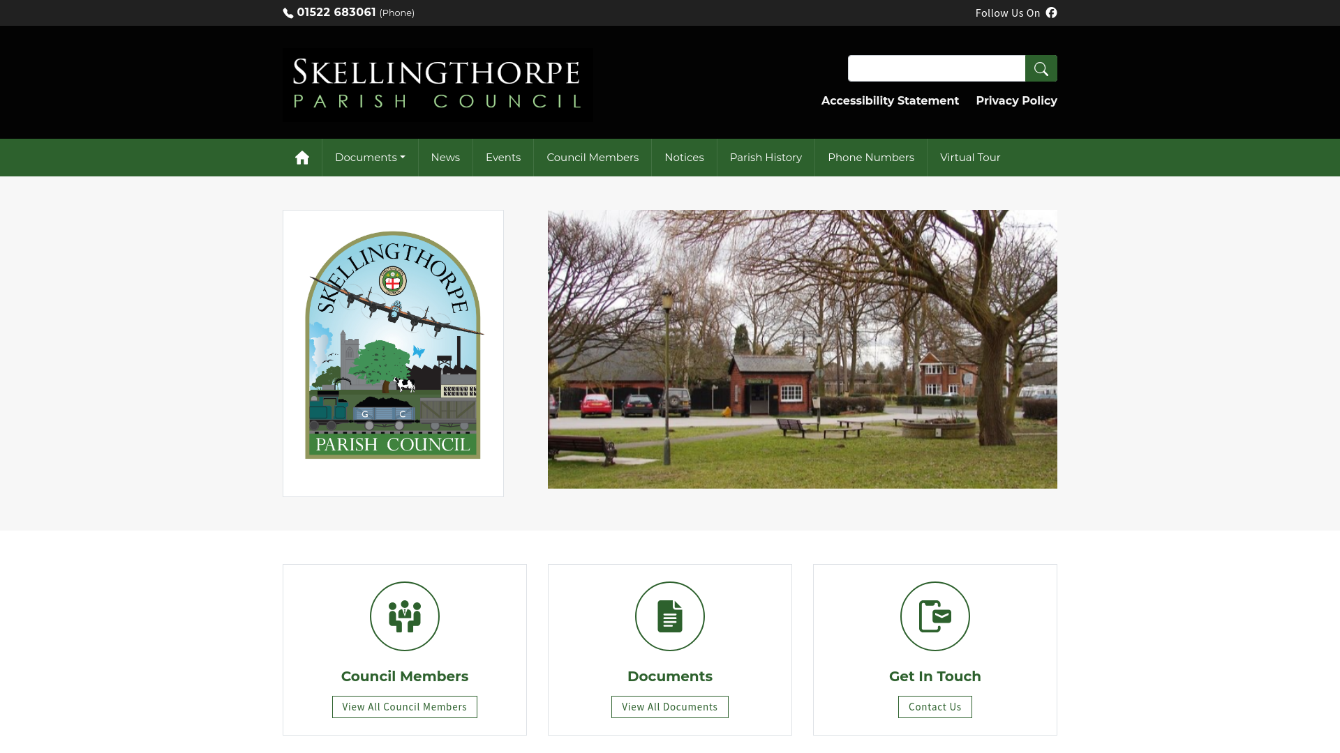 Website screenshot