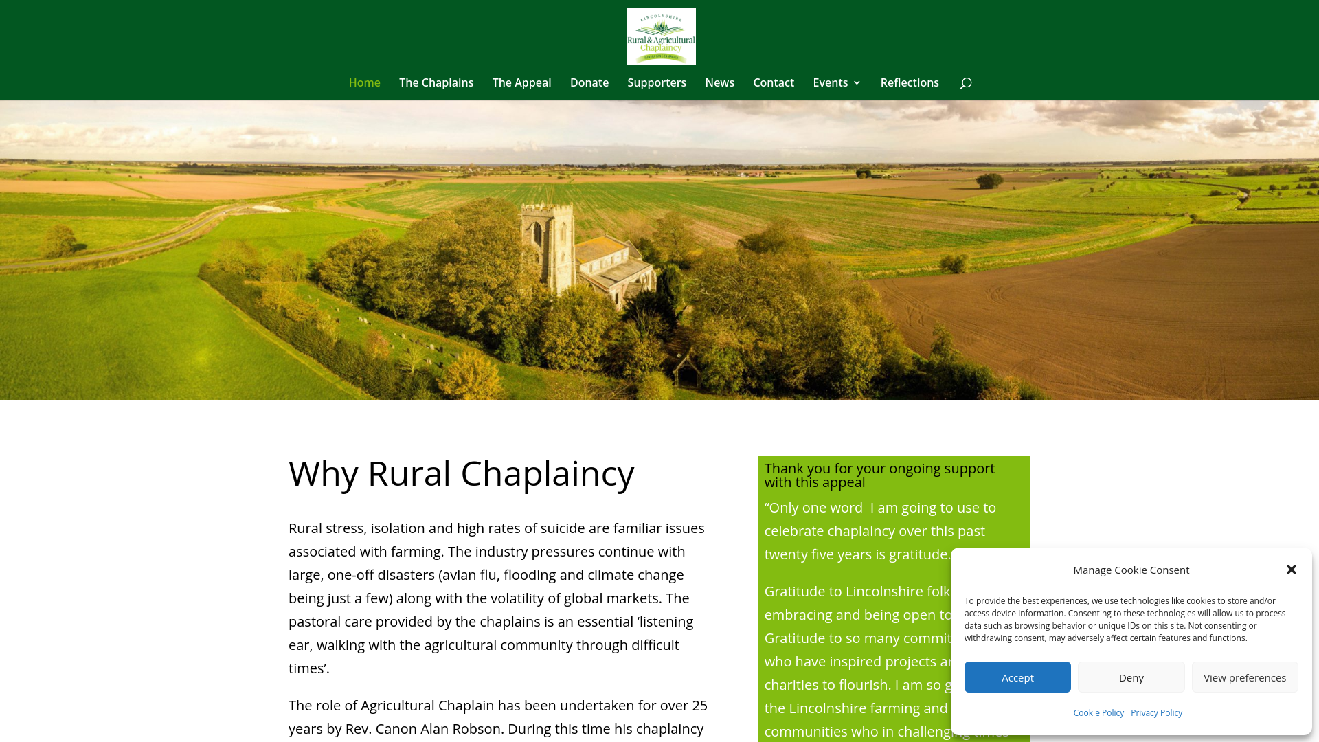 Website screenshot