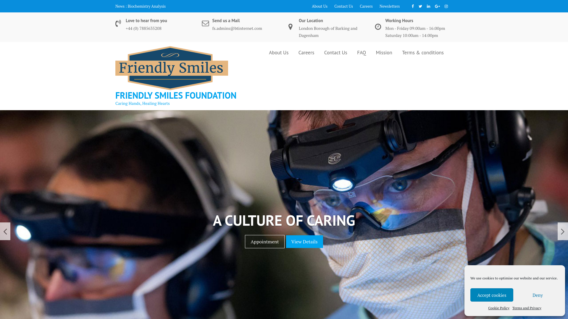 Website screenshot
