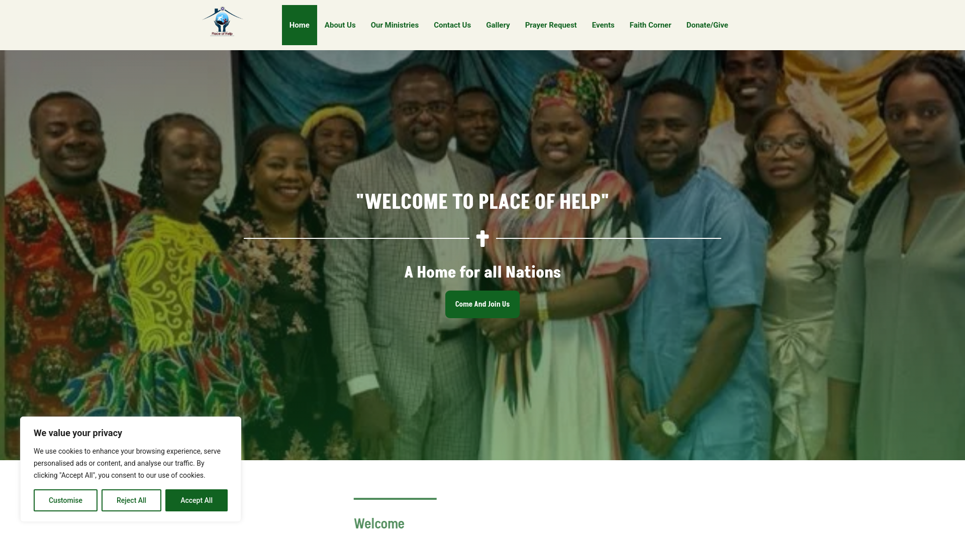Website screenshot