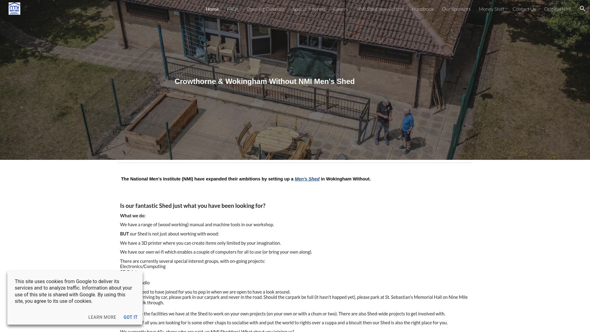 Website screenshot