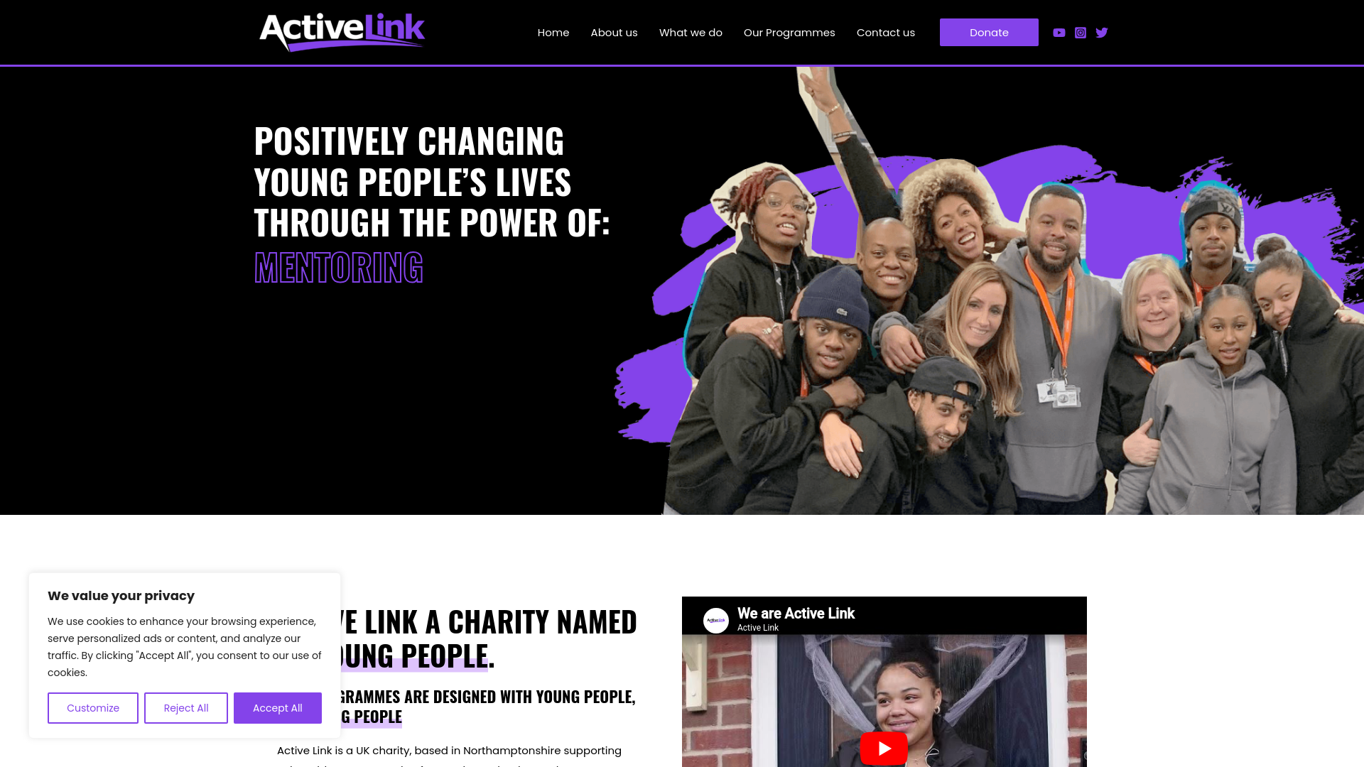 Website screenshot