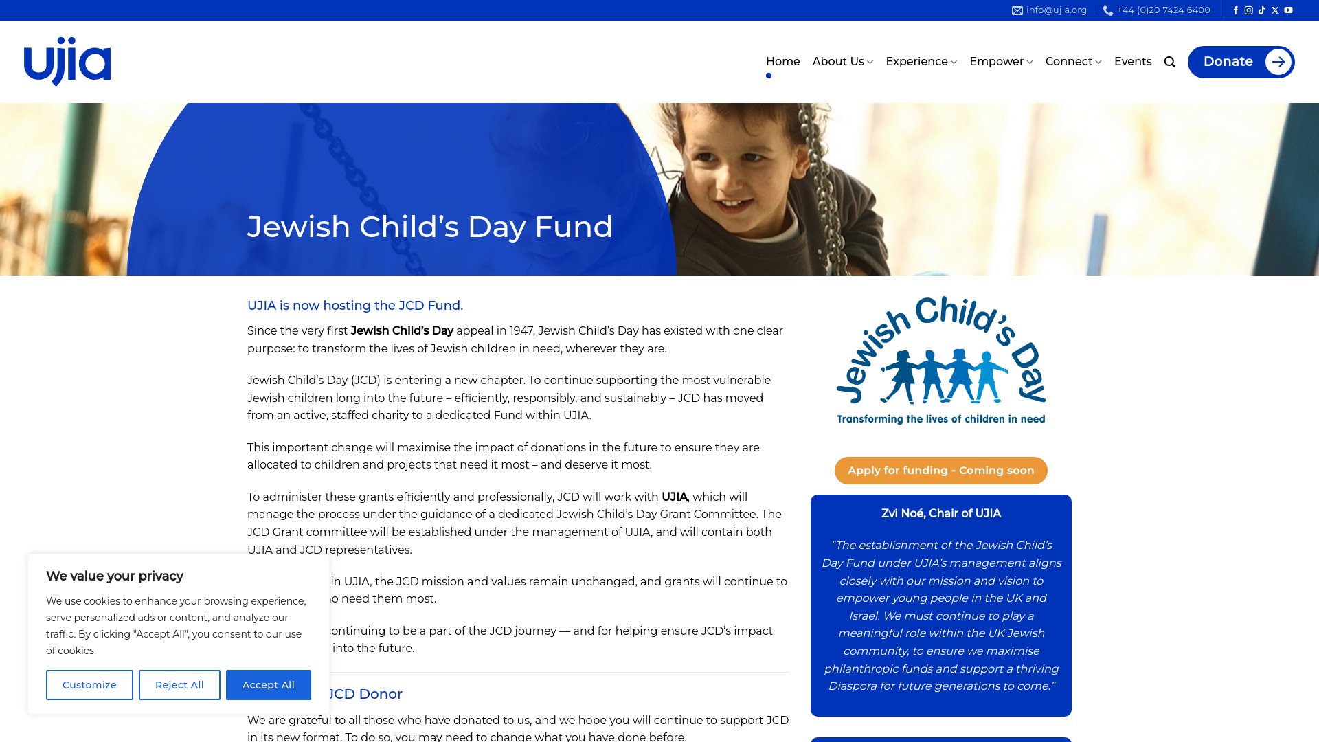 Website screenshot
