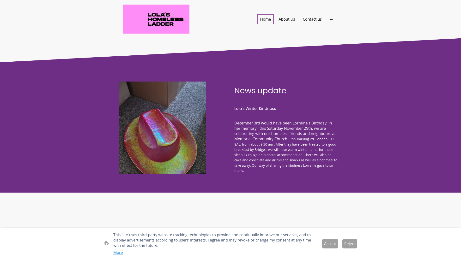 Website screenshot