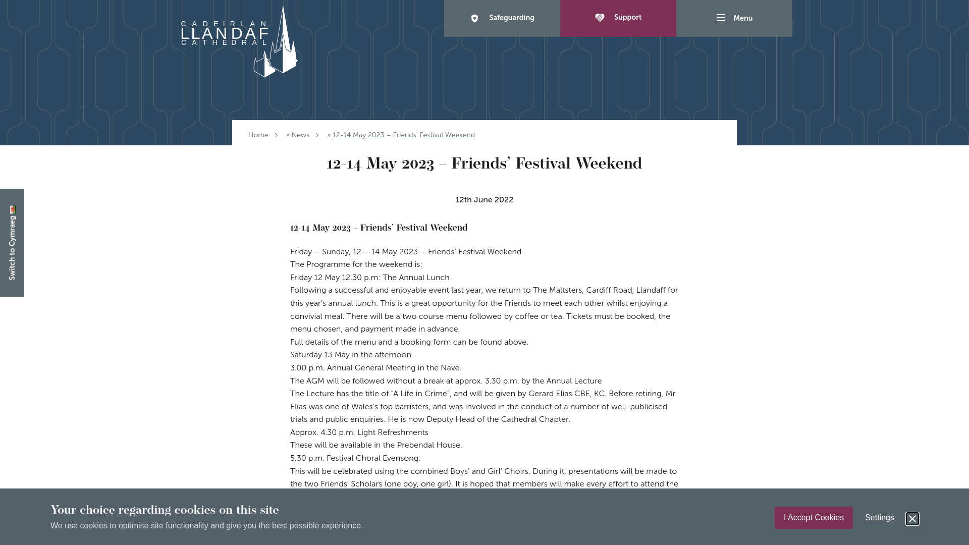 Website screenshot
