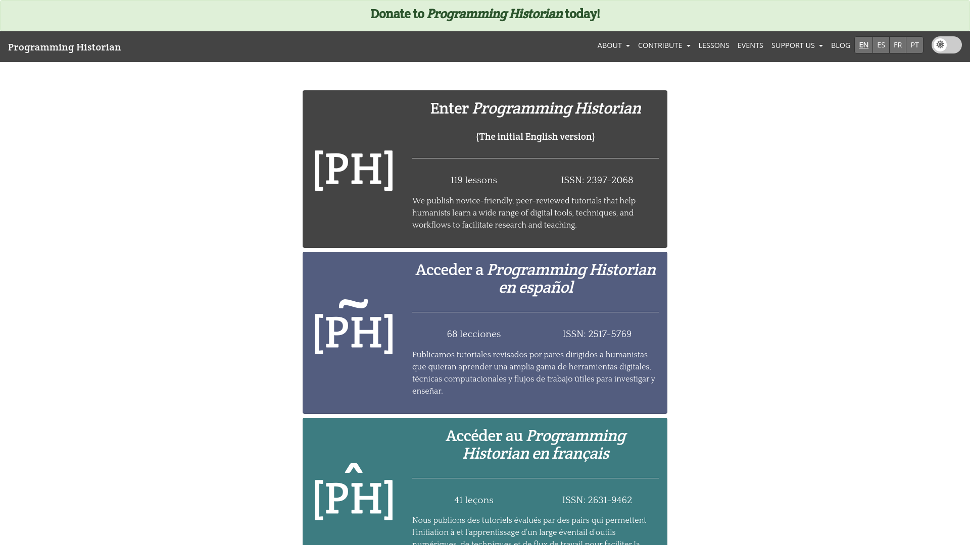 Website screenshot