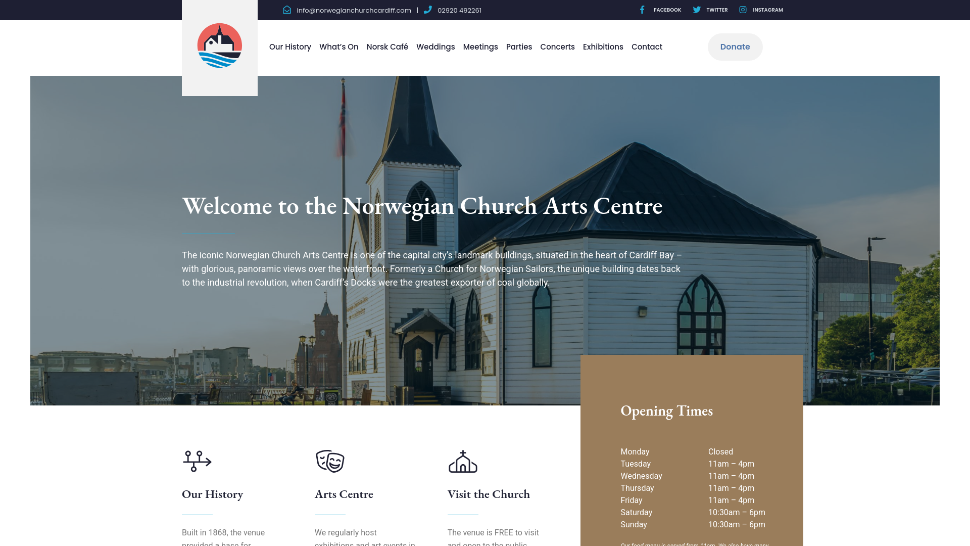 Website screenshot