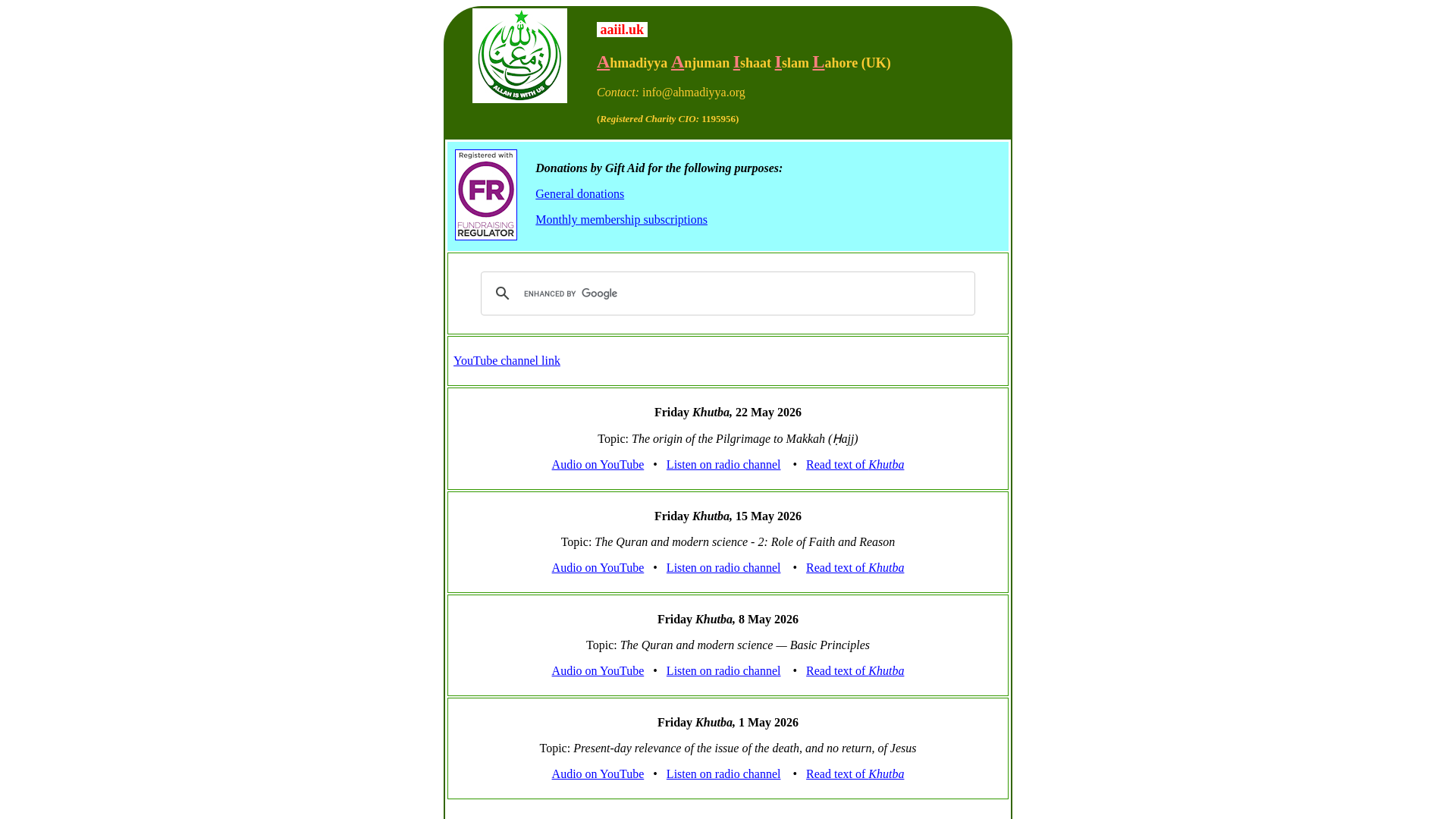 Website screenshot