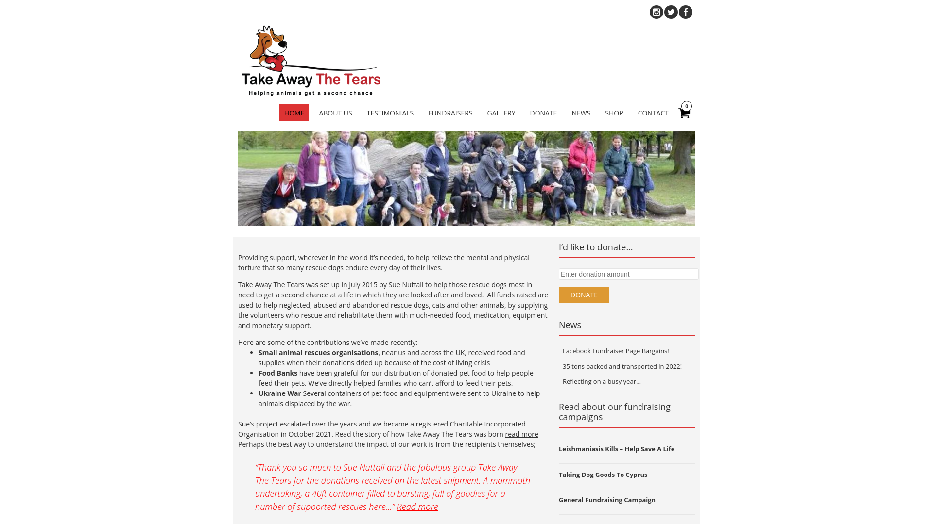 Website screenshot