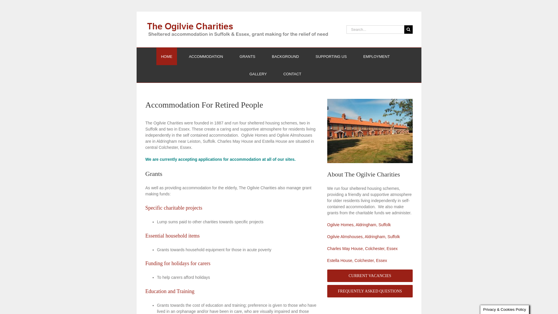 Website screenshot