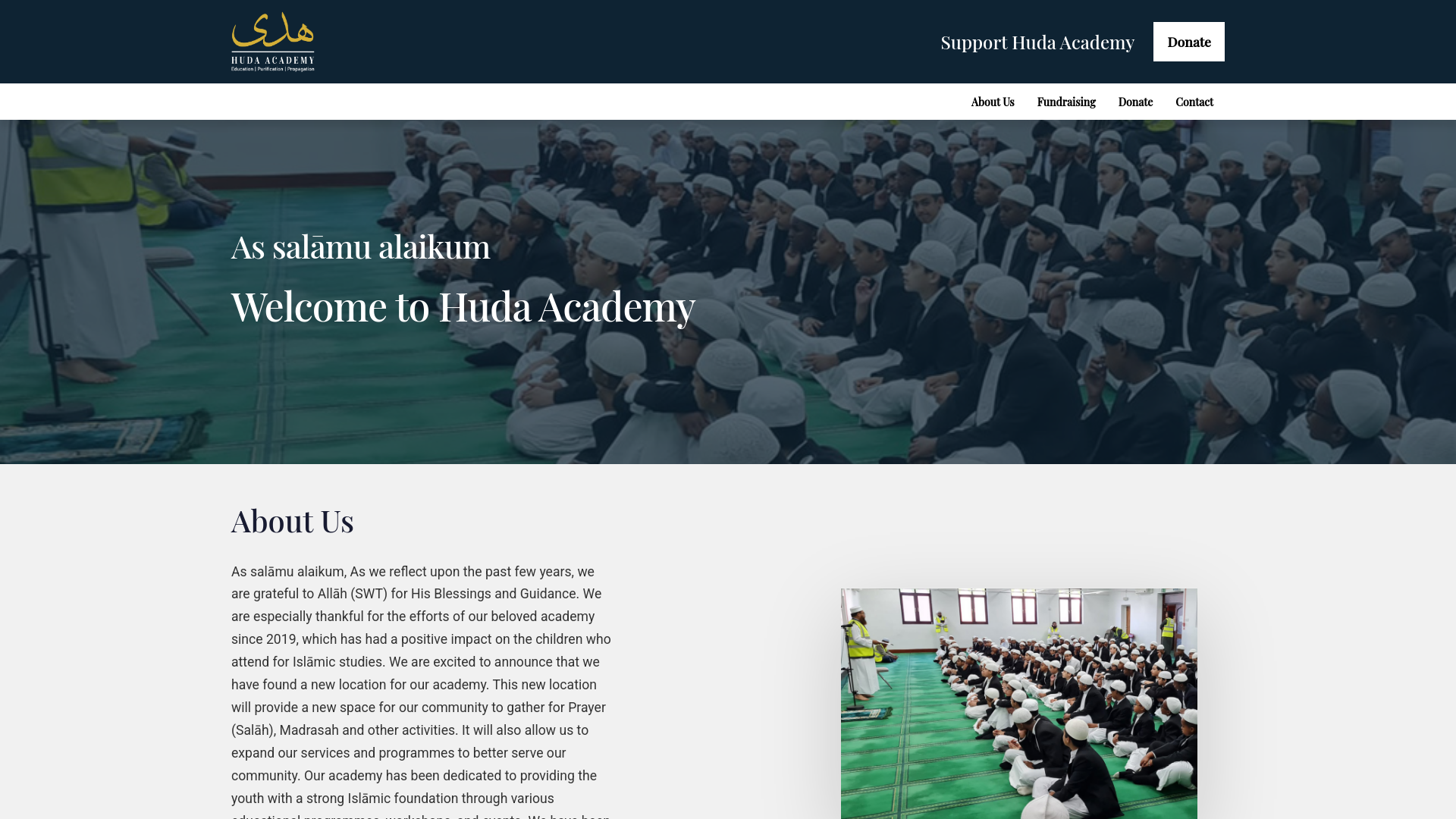 Website screenshot