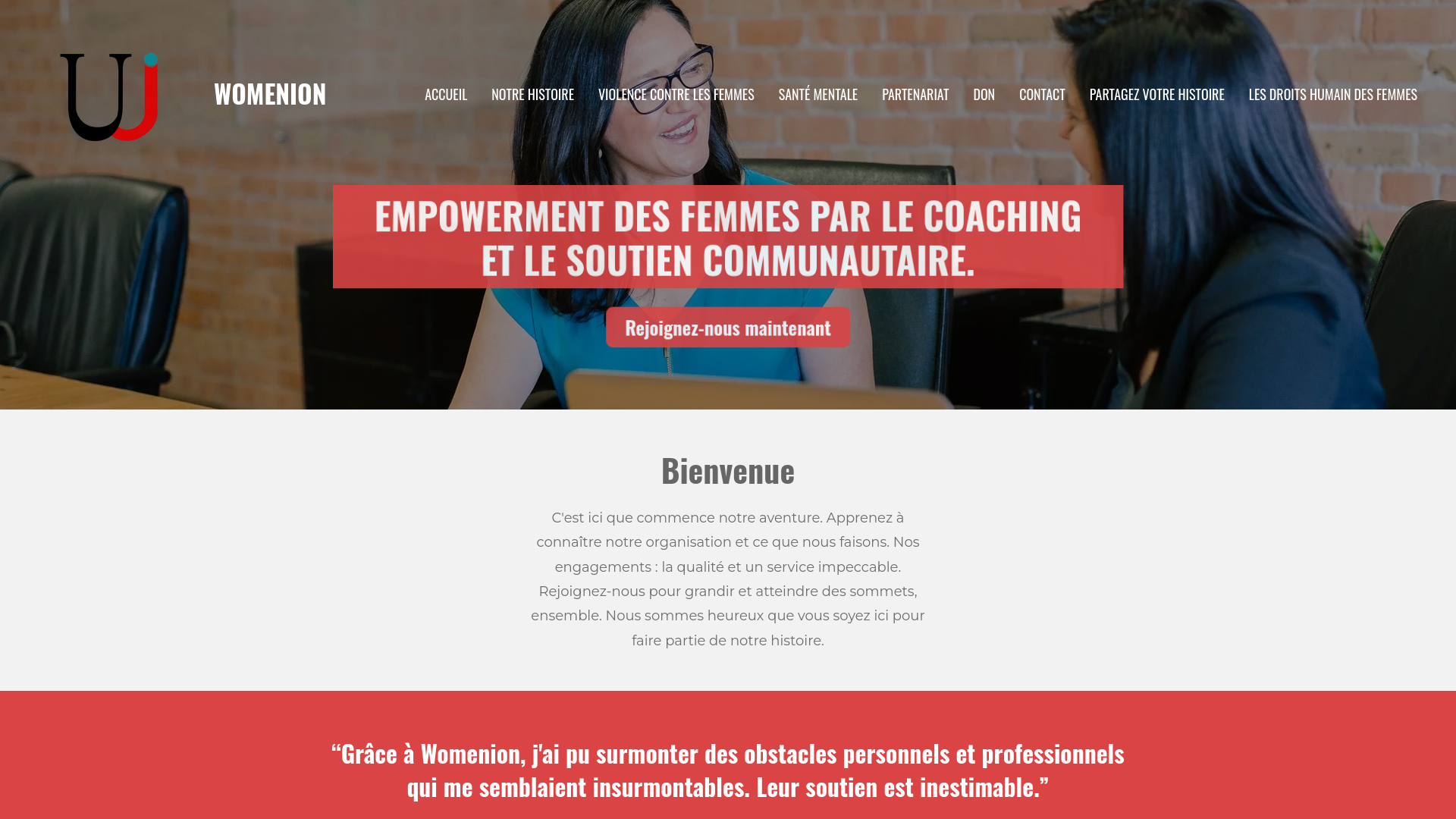 Website screenshot