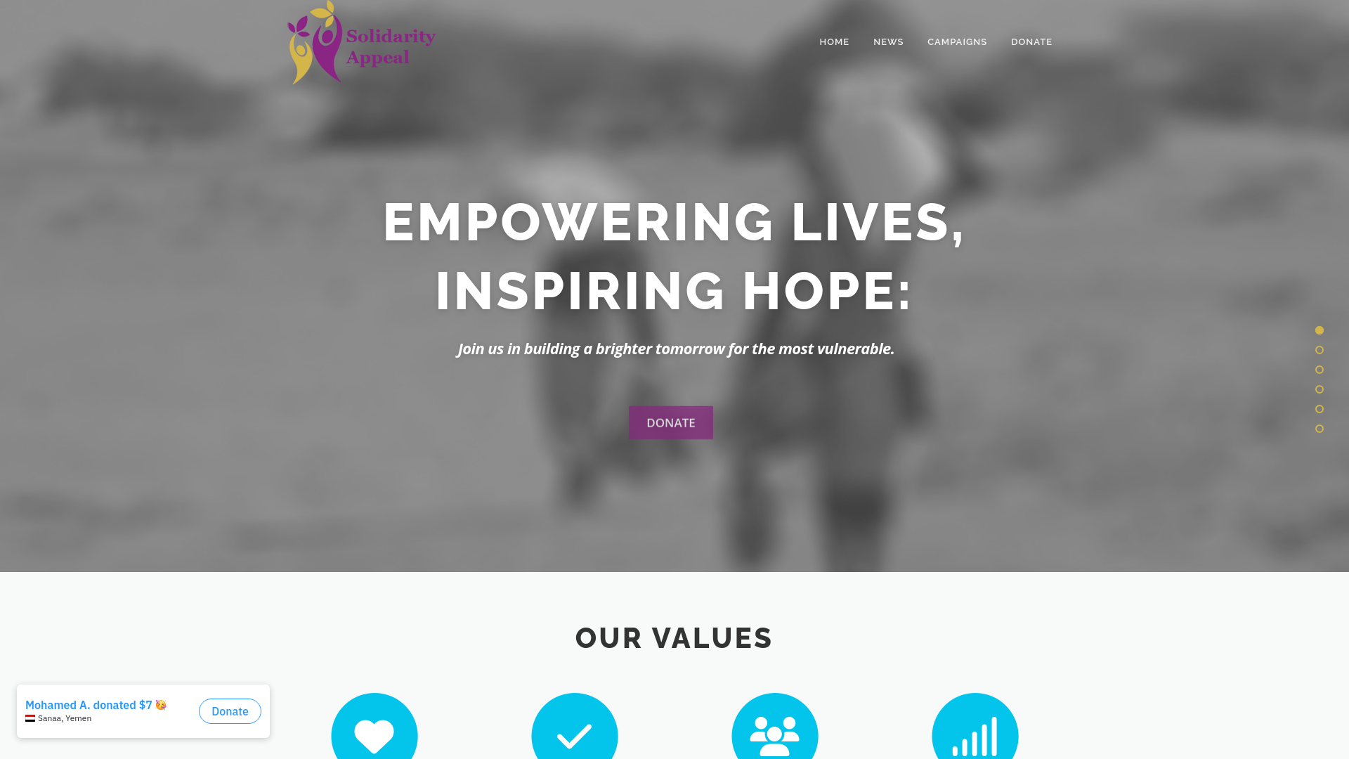 Website screenshot
