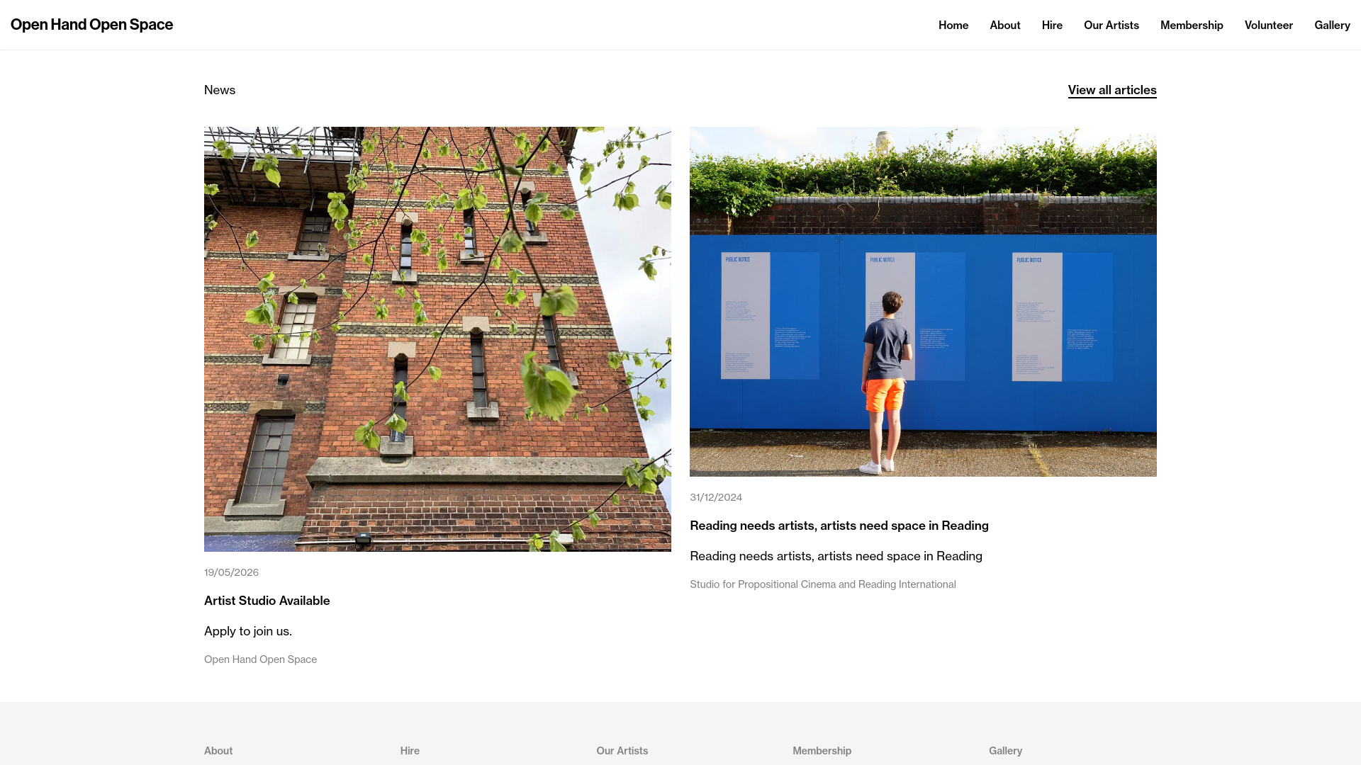 Website screenshot