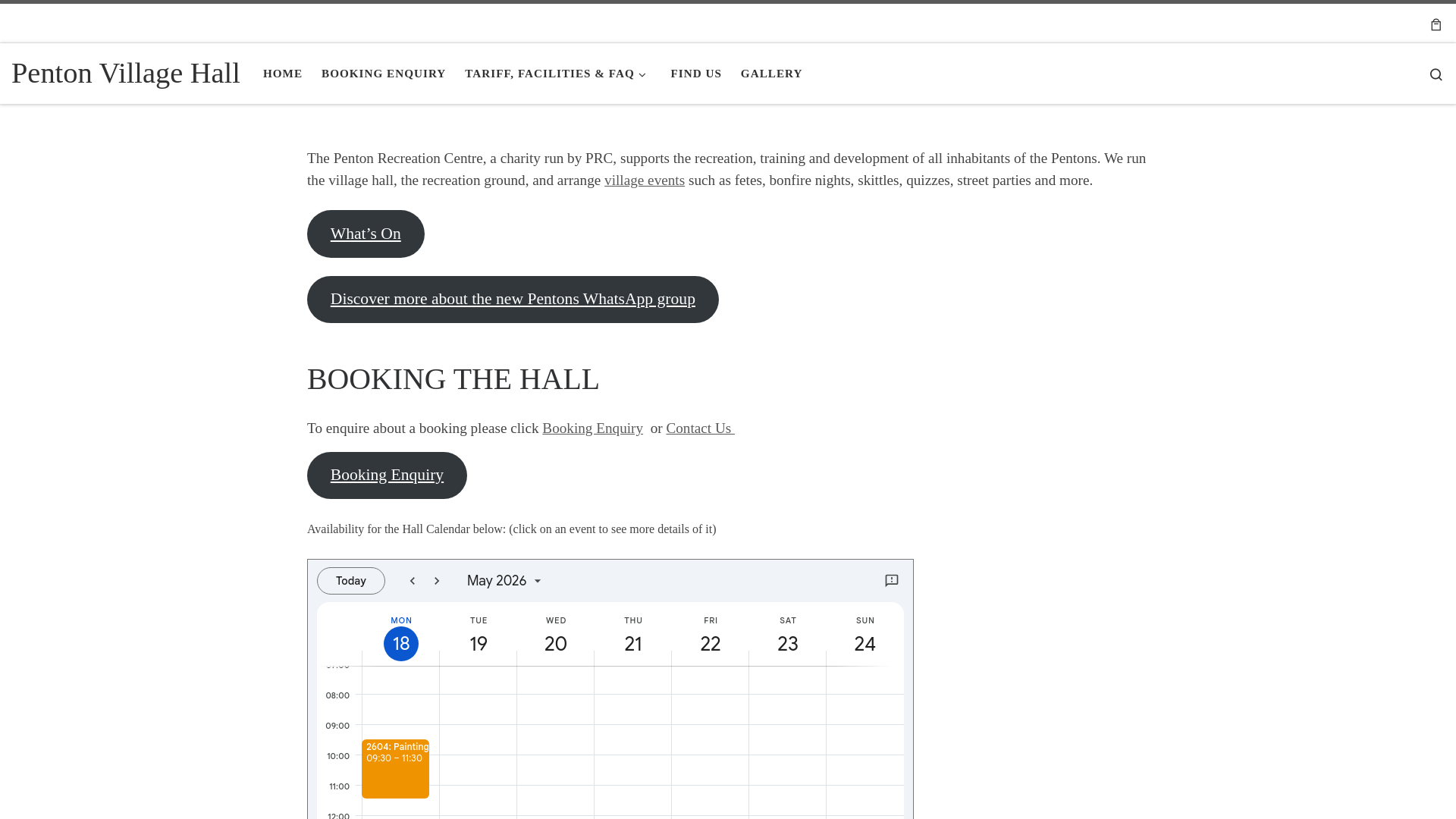 Website screenshot