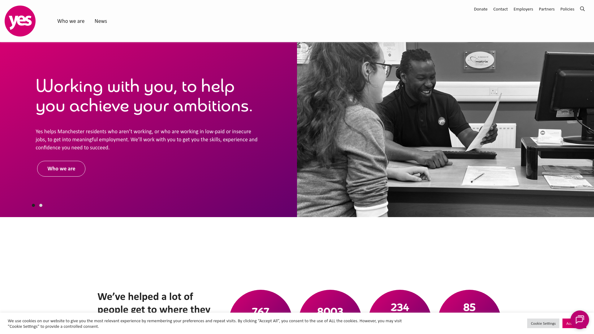 Website screenshot