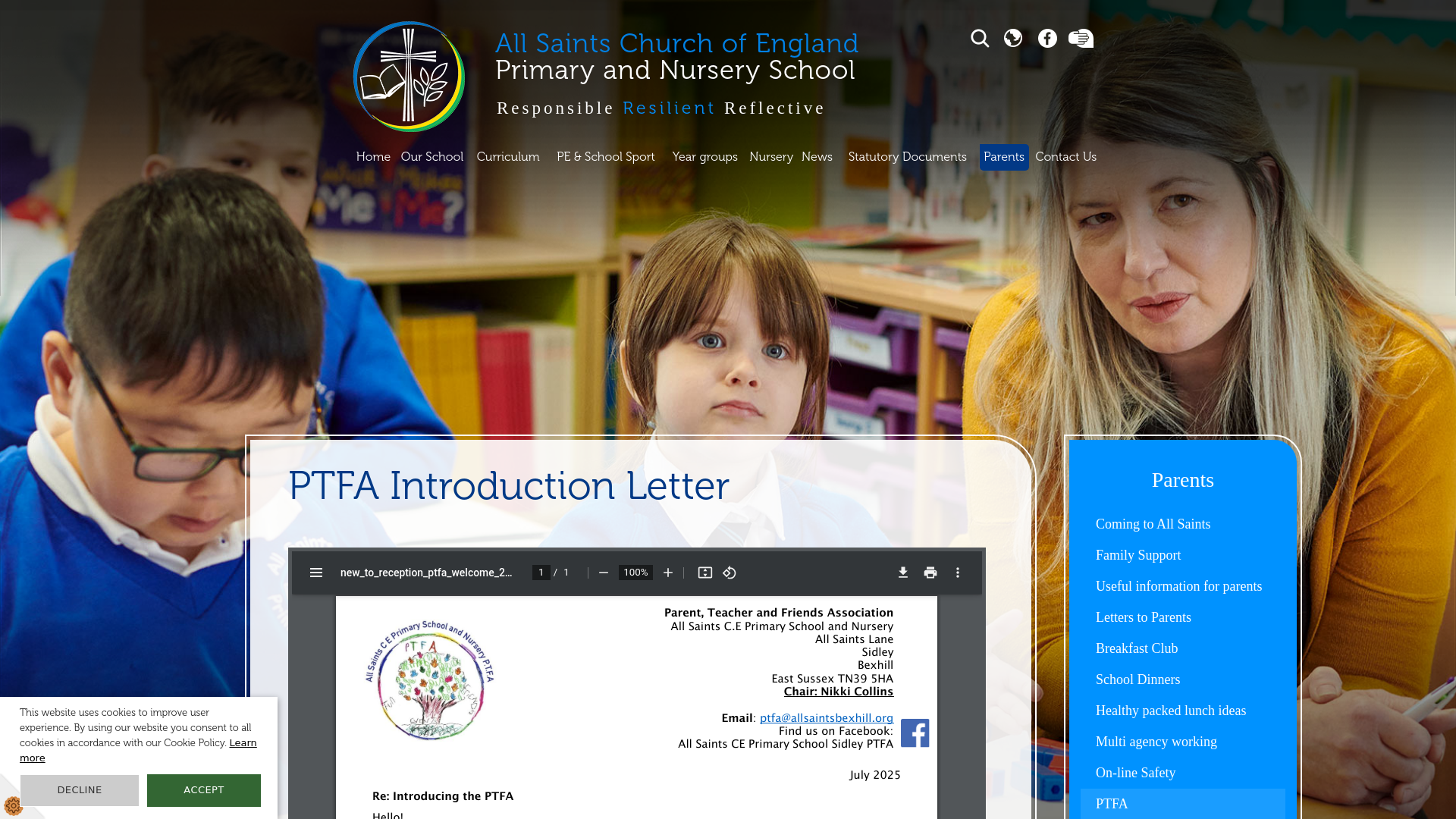 Website screenshot
