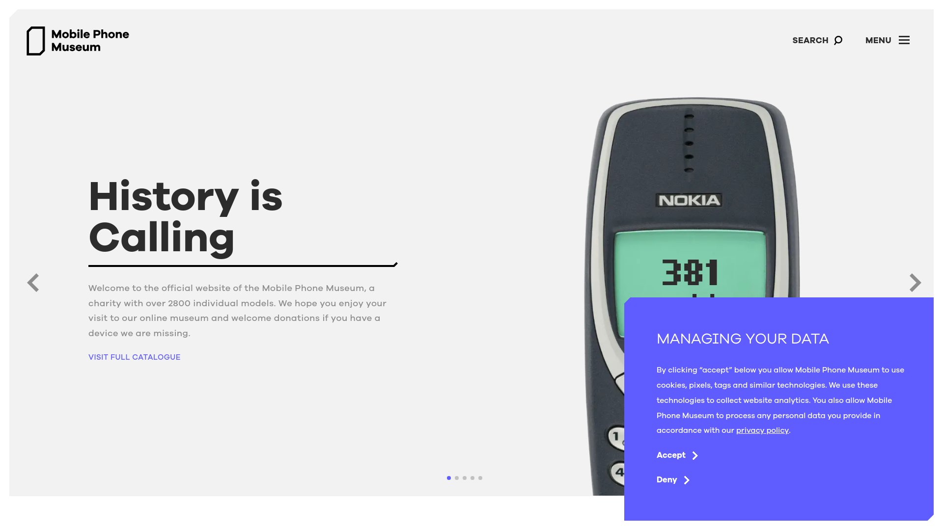 Website screenshot