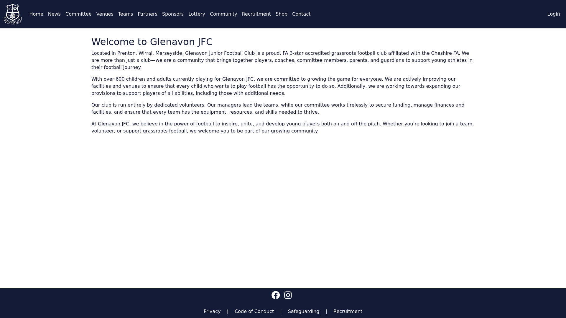 Website screenshot