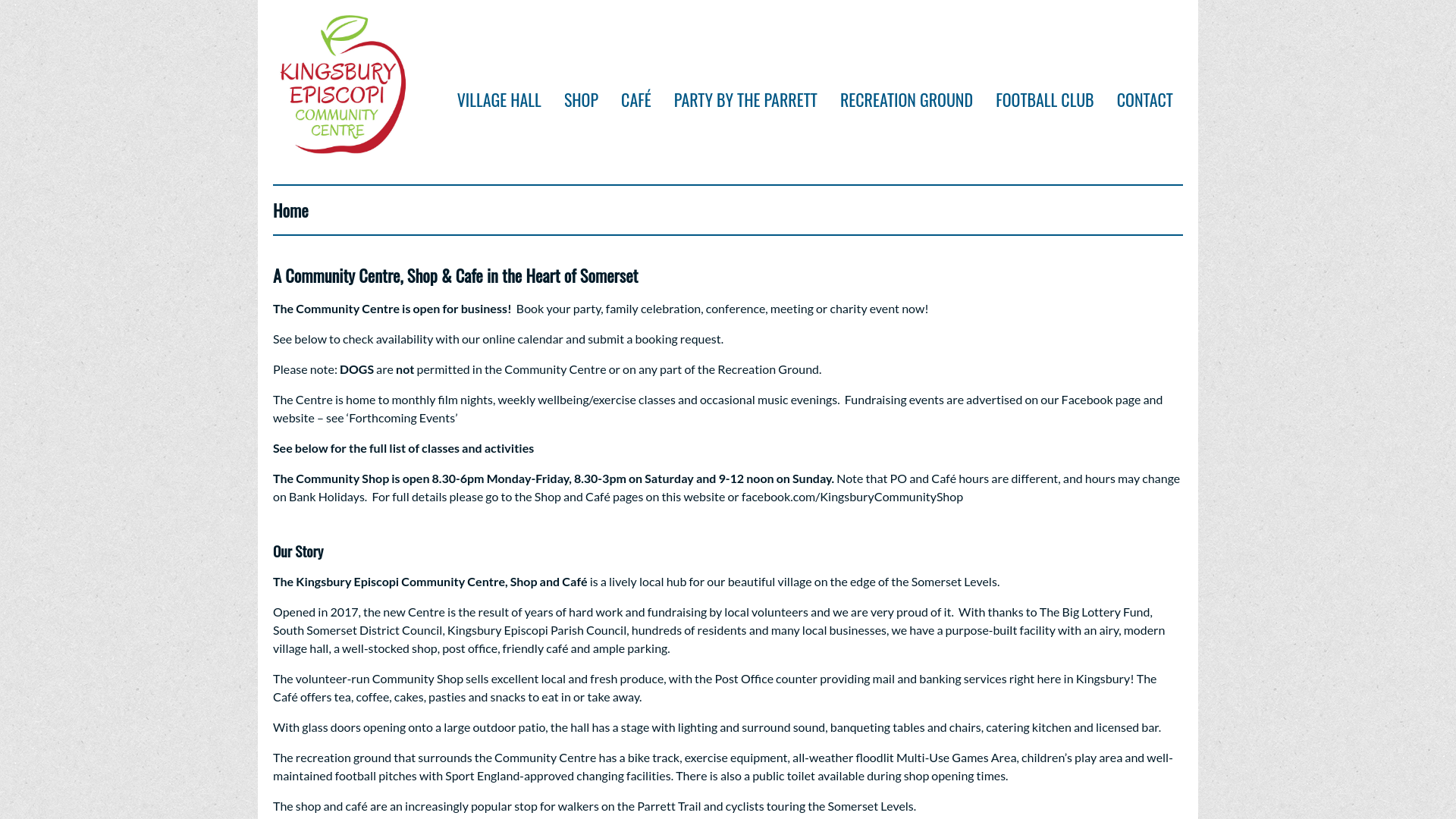 Website screenshot