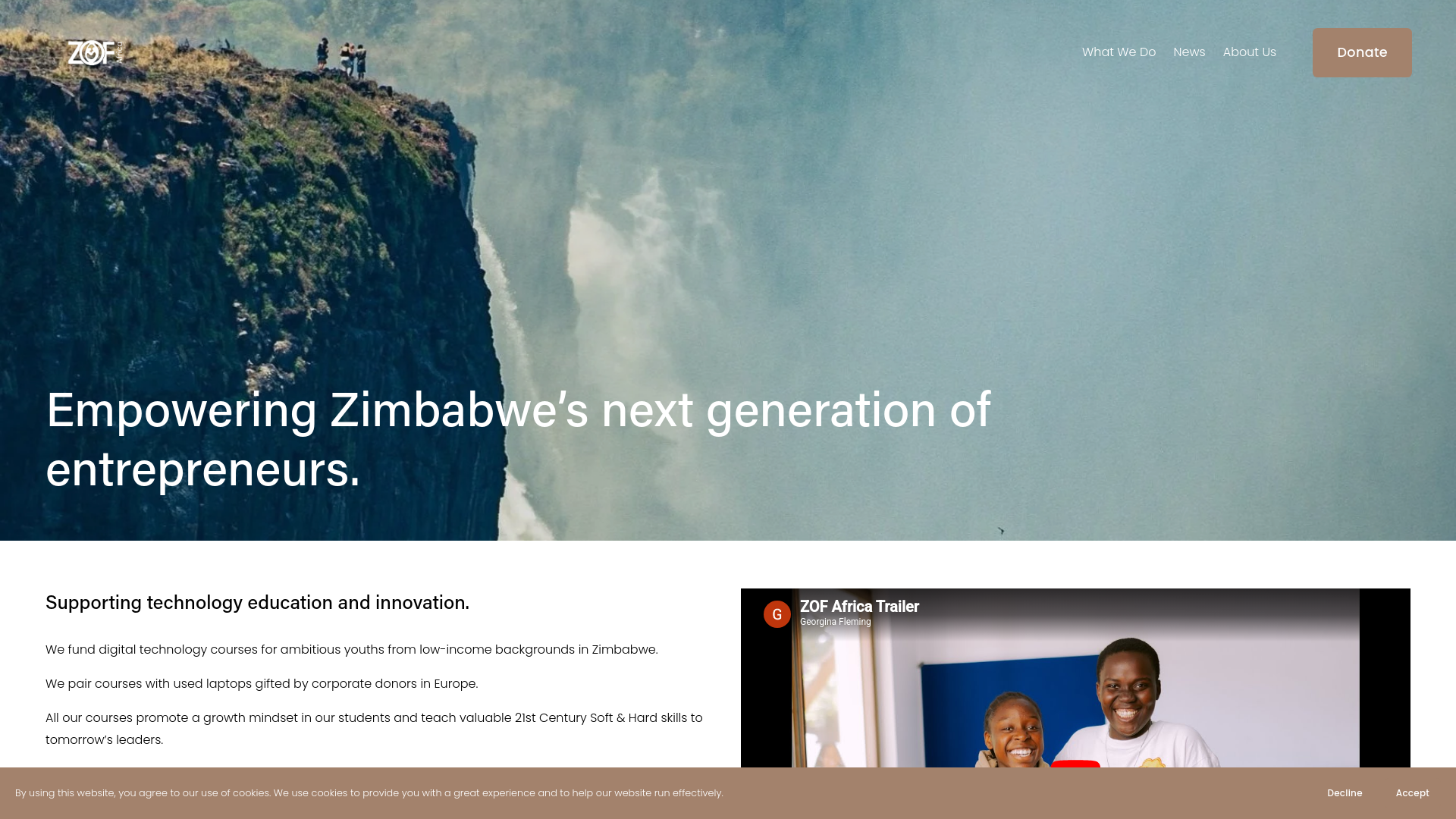 Website screenshot