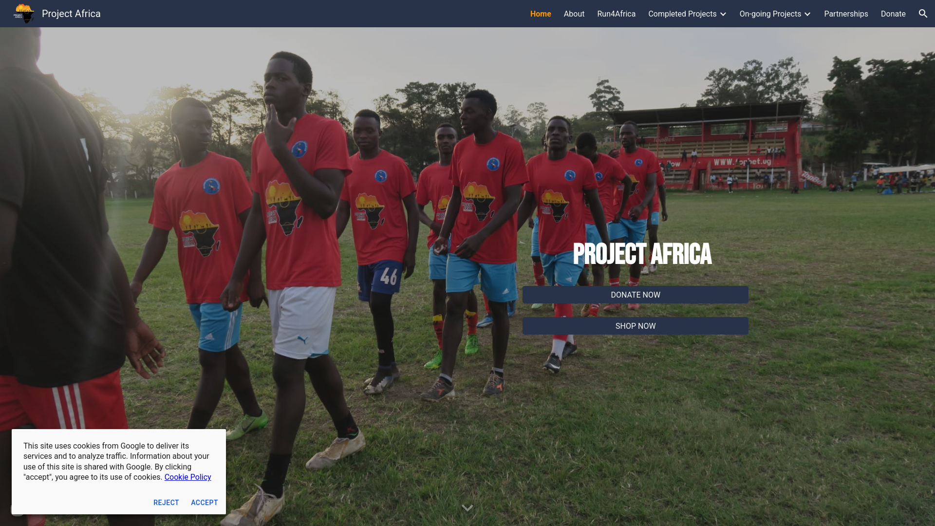 Website screenshot