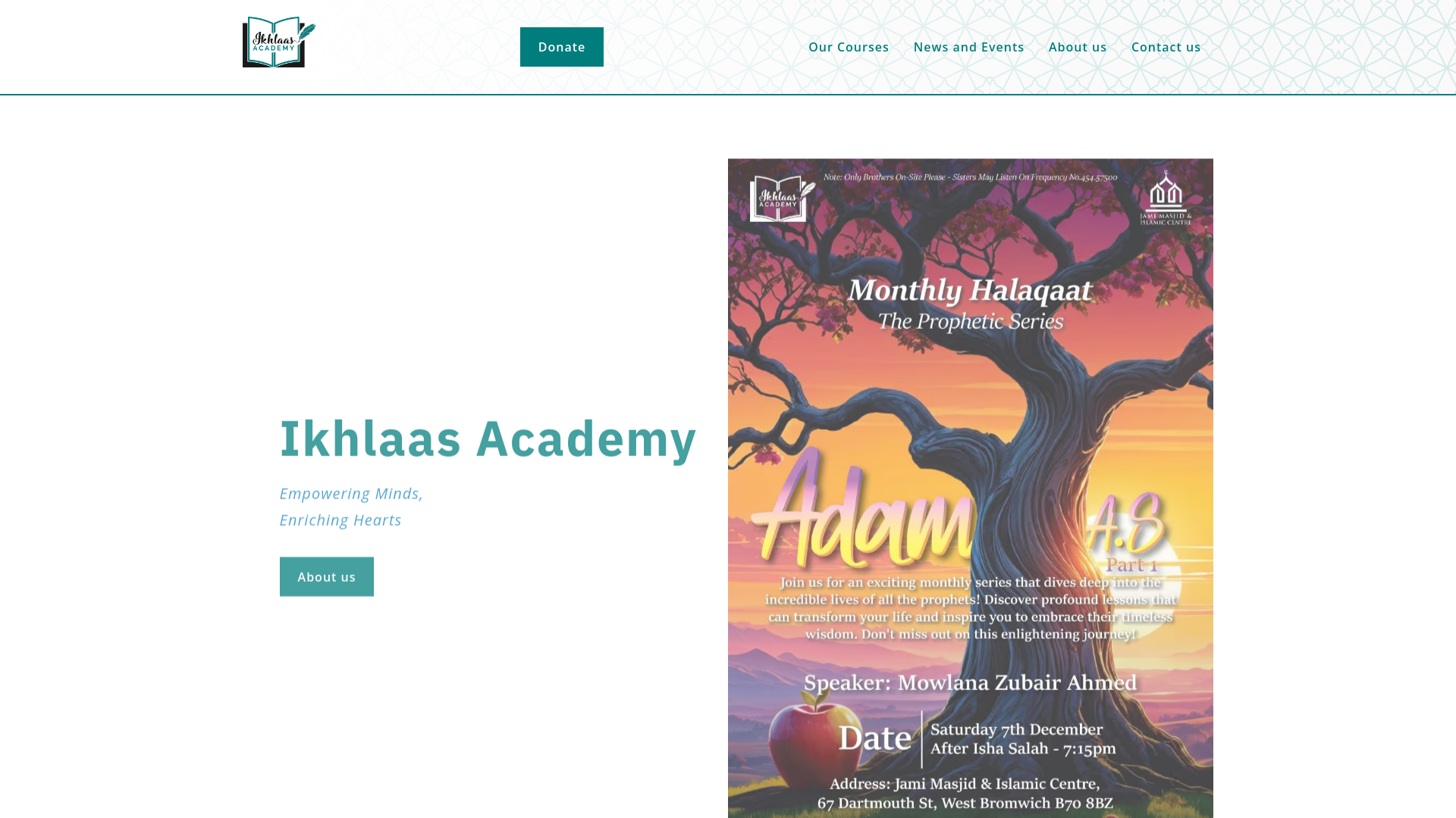 Website screenshot