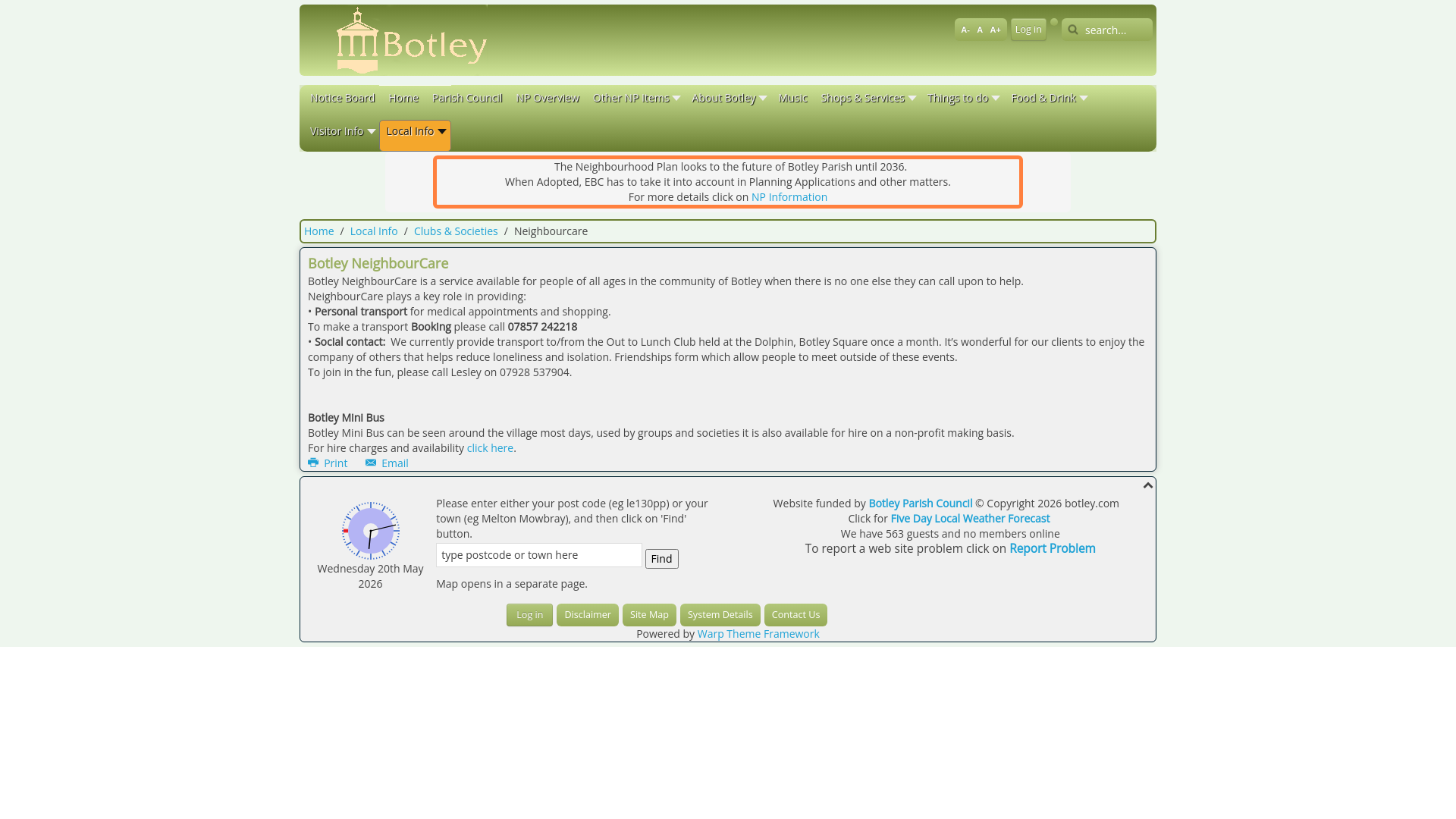 Website screenshot