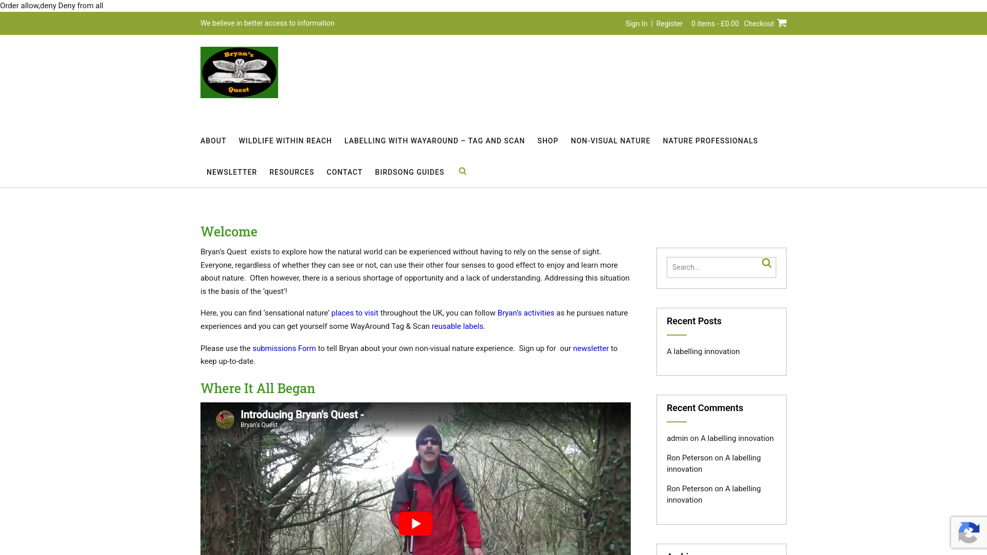 Website screenshot