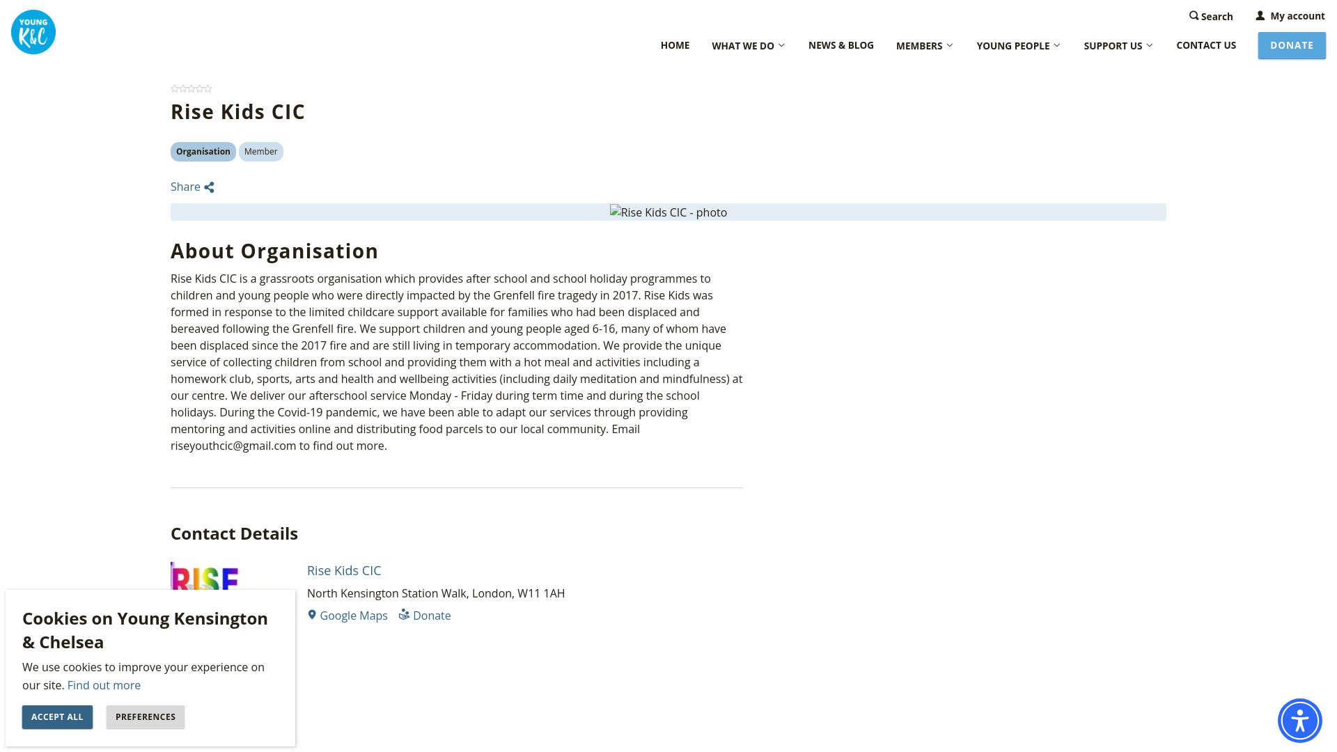 Website screenshot