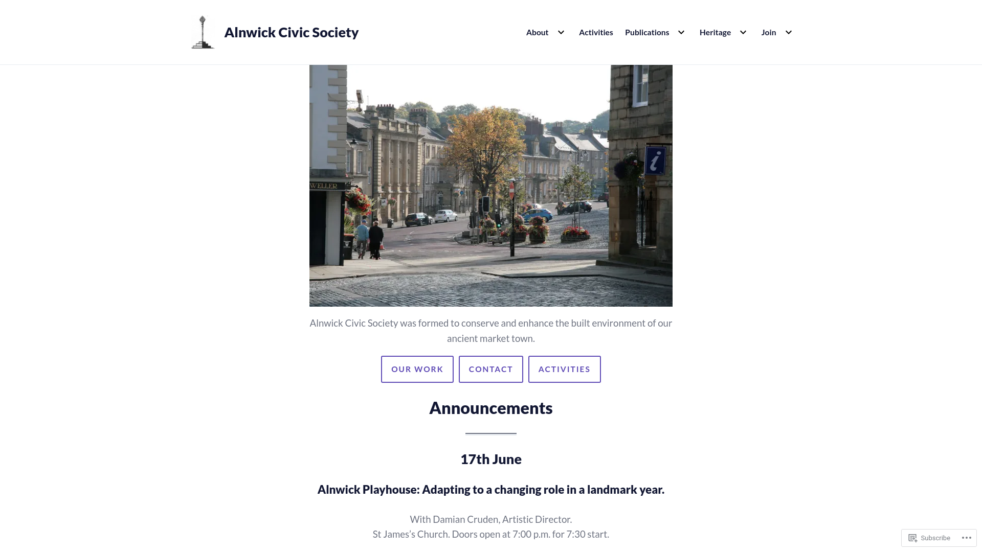 Website screenshot