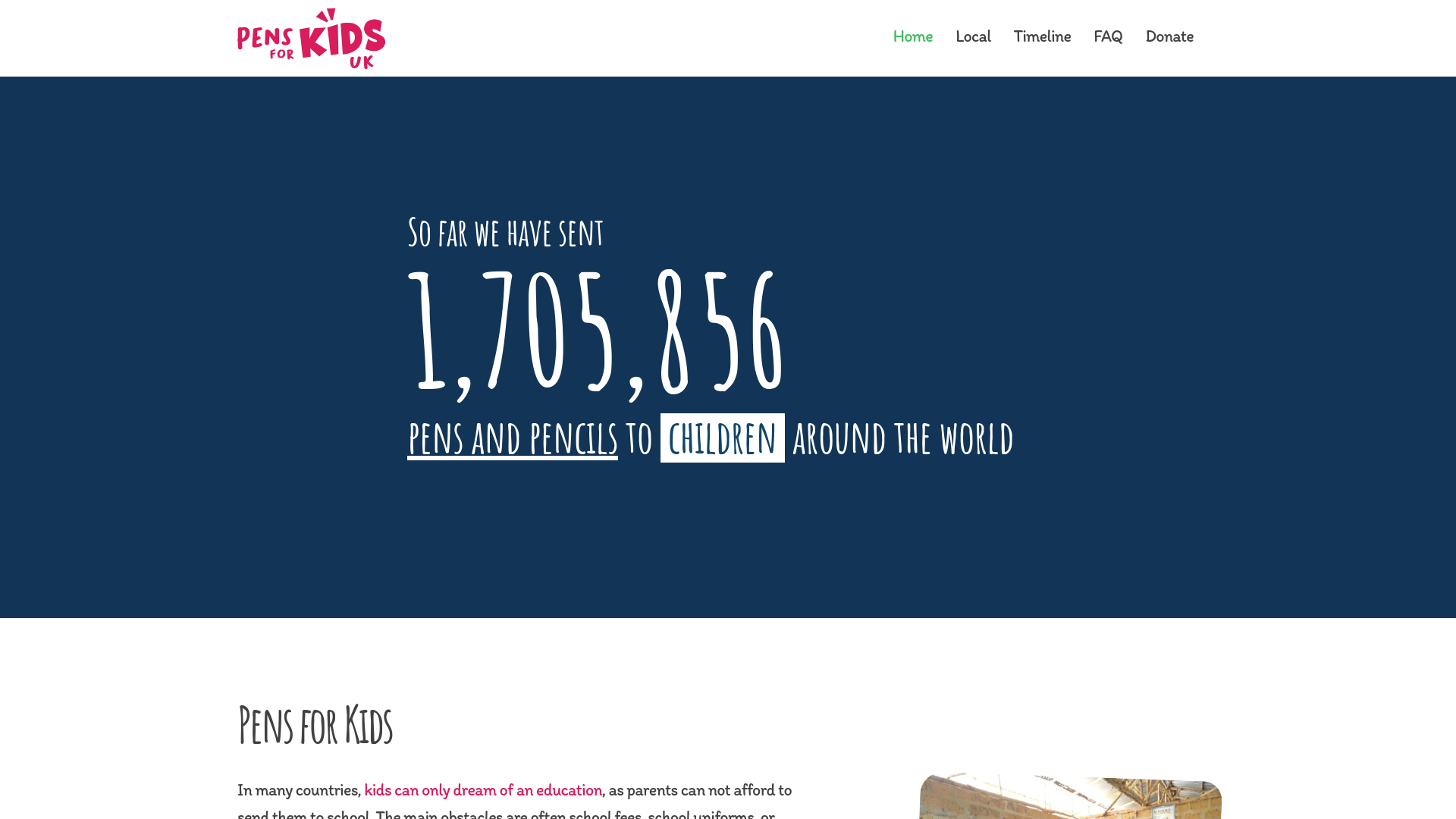 Website screenshot