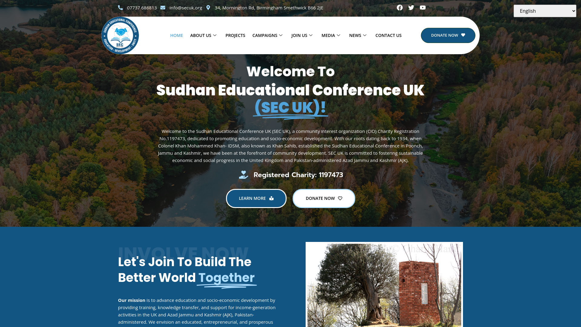 Website screenshot