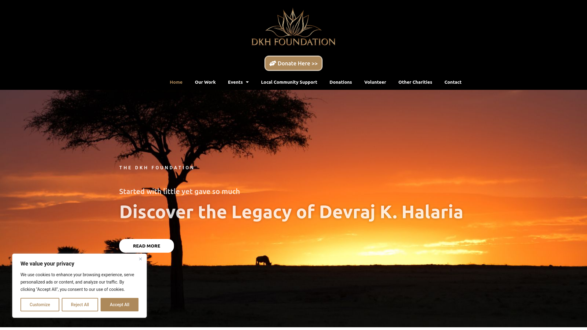 Website screenshot