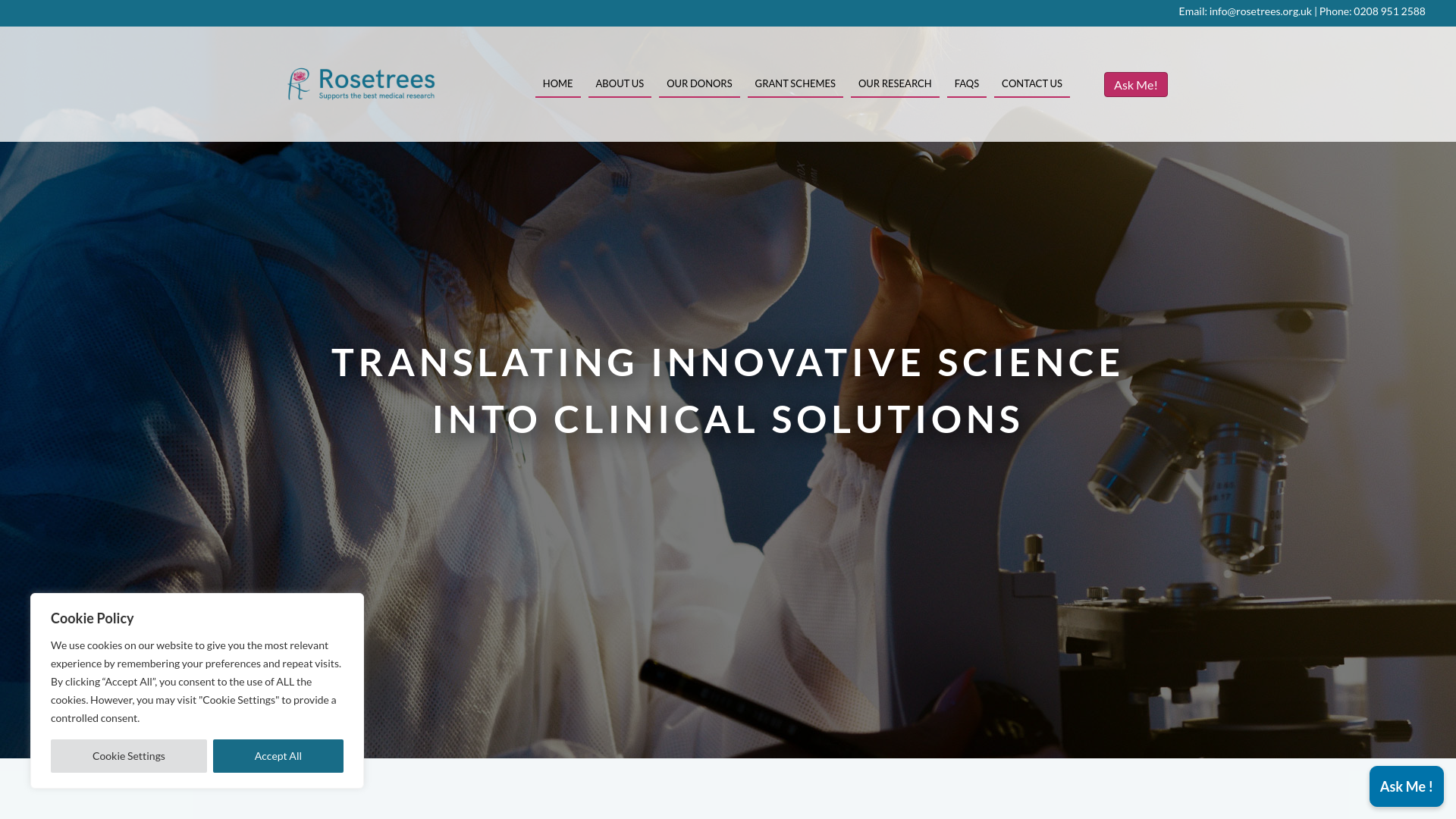 Website screenshot
