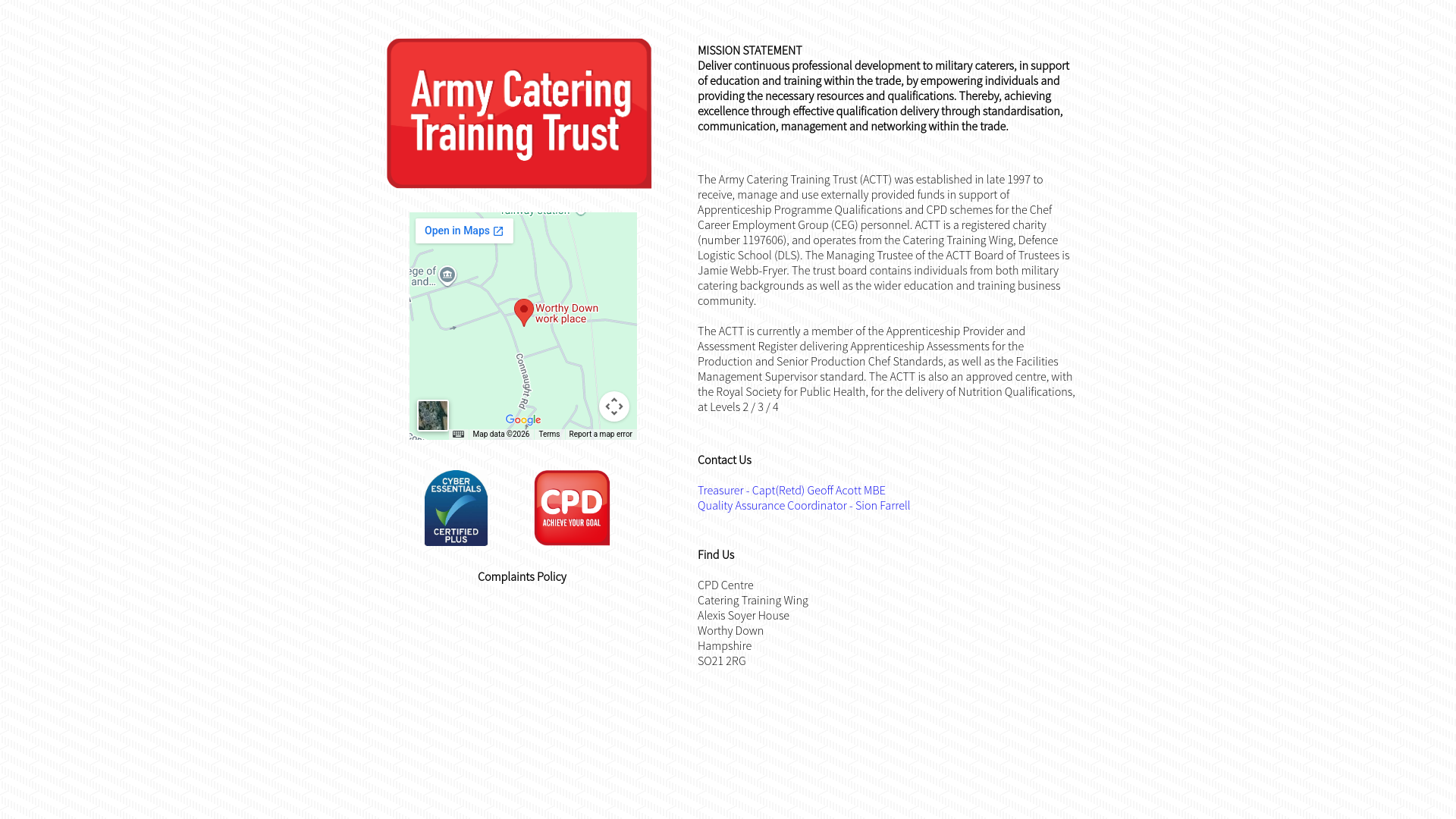 Website screenshot